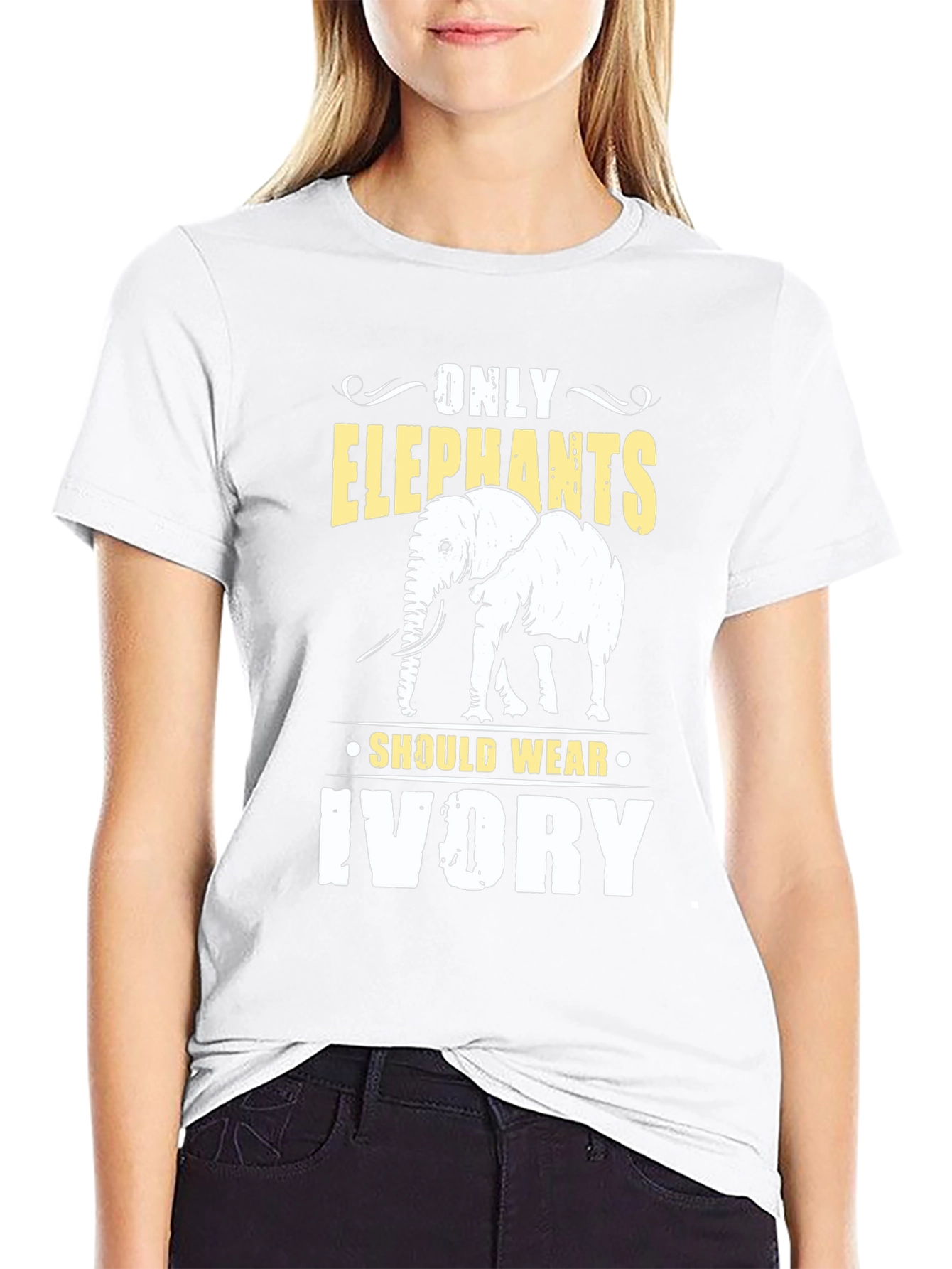Only Elephants Should Wear Ivory Graphic T-Shirt