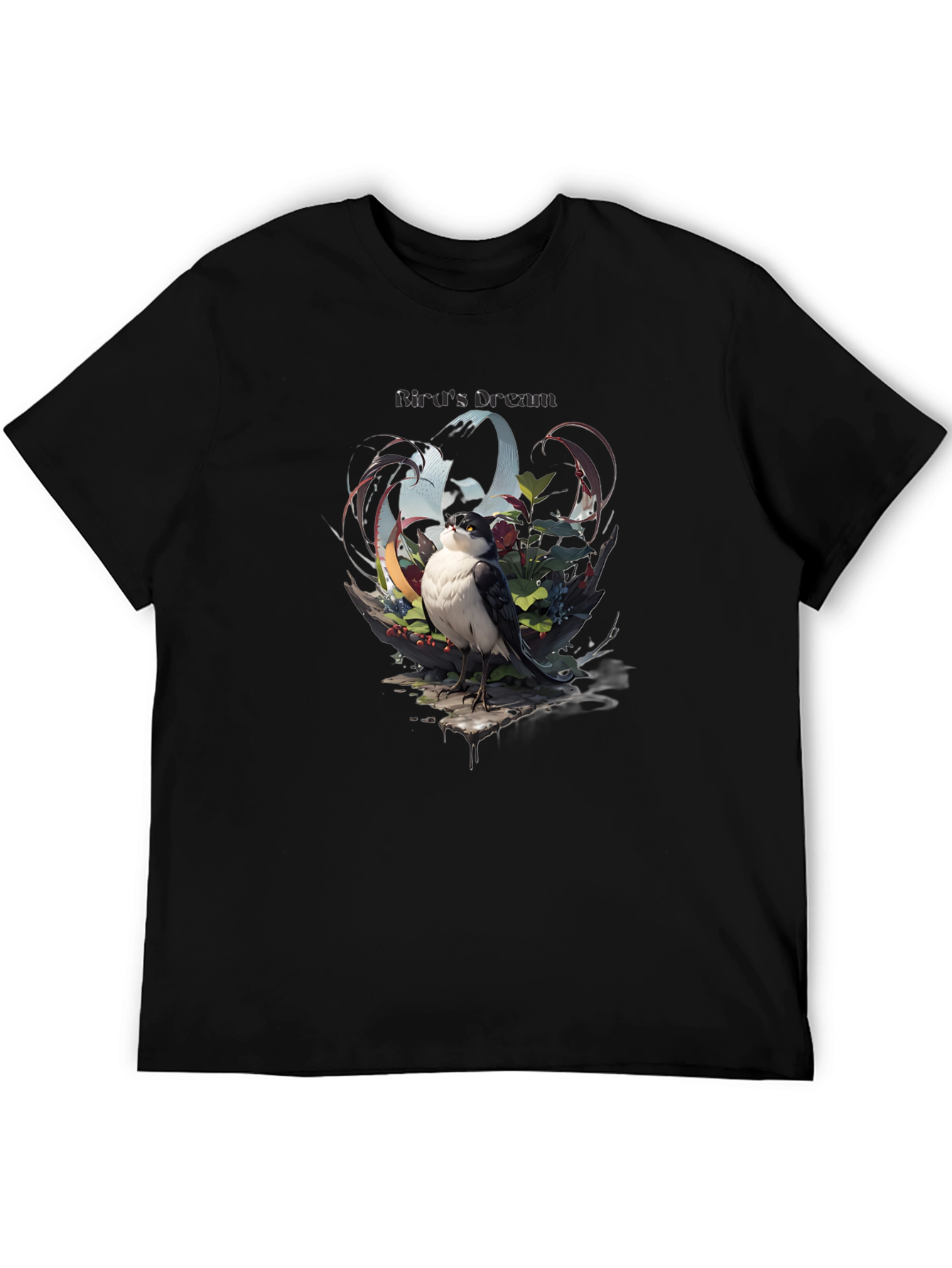 Birds Dream Graphic Tee - Stylish Nature Design