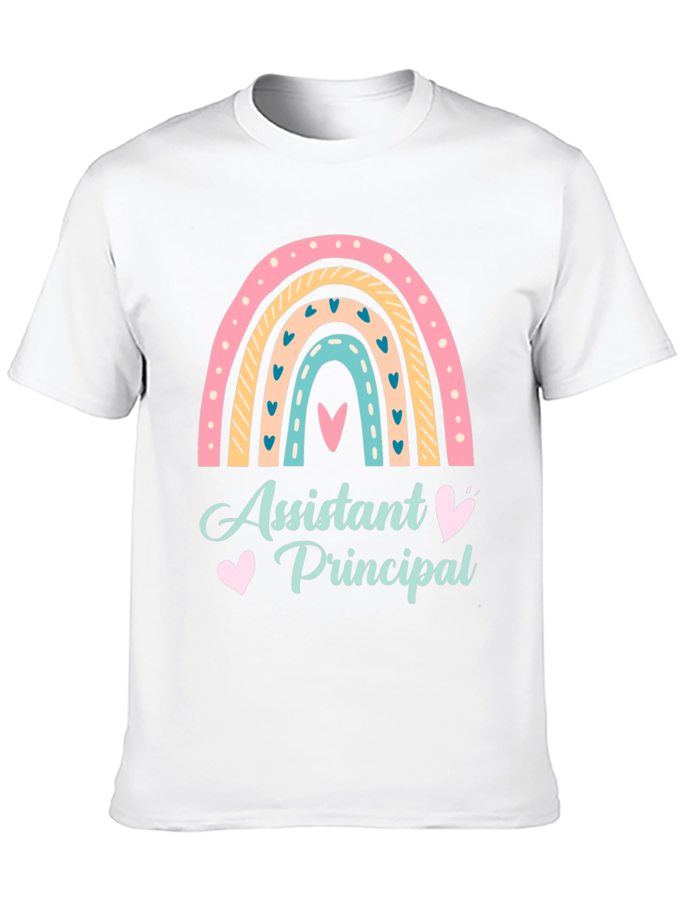 Assistant Principal Rainbow Graphic T-Shirt
