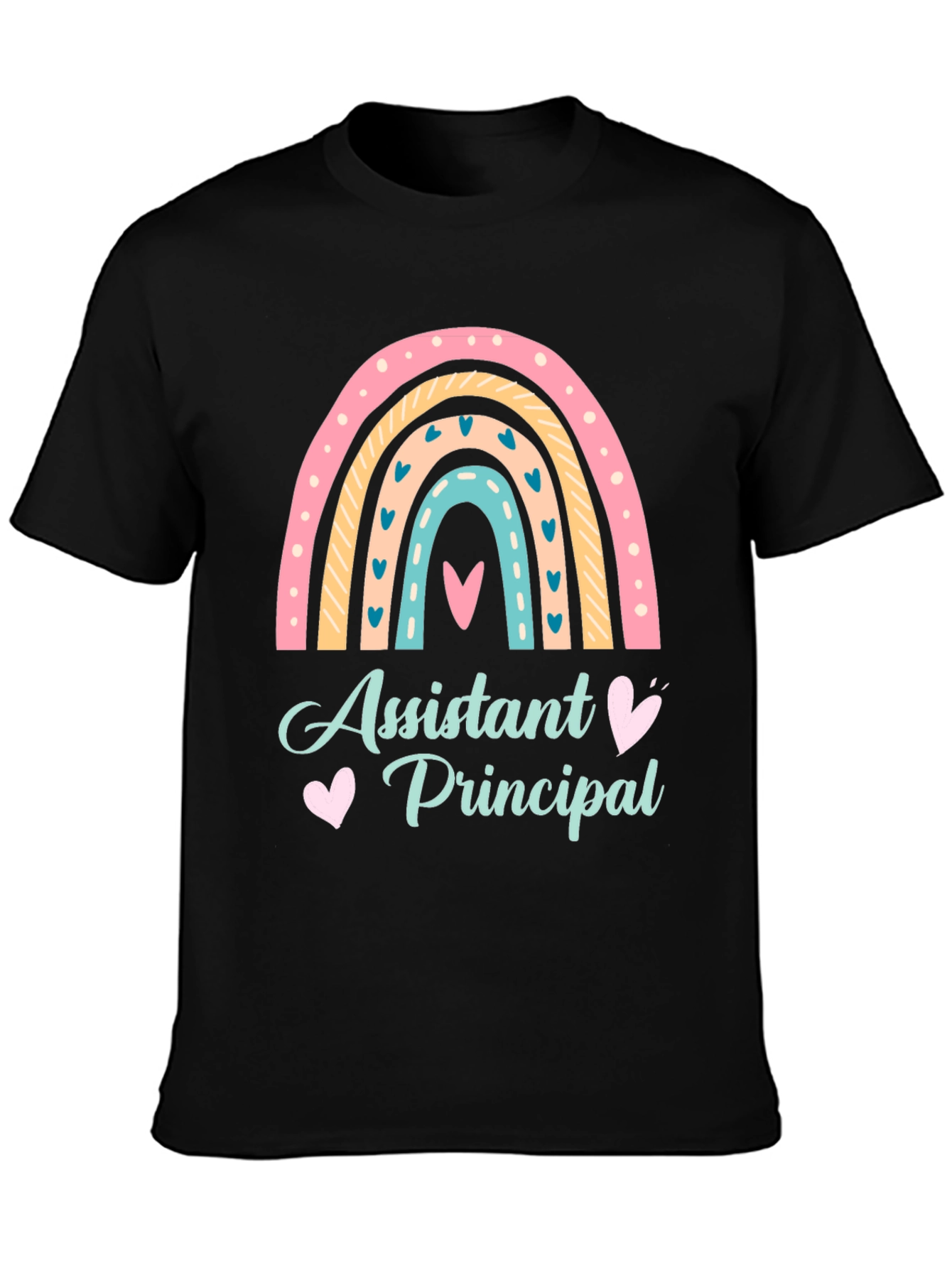 Assistant Principal Rainbow Graphic T-Shirt