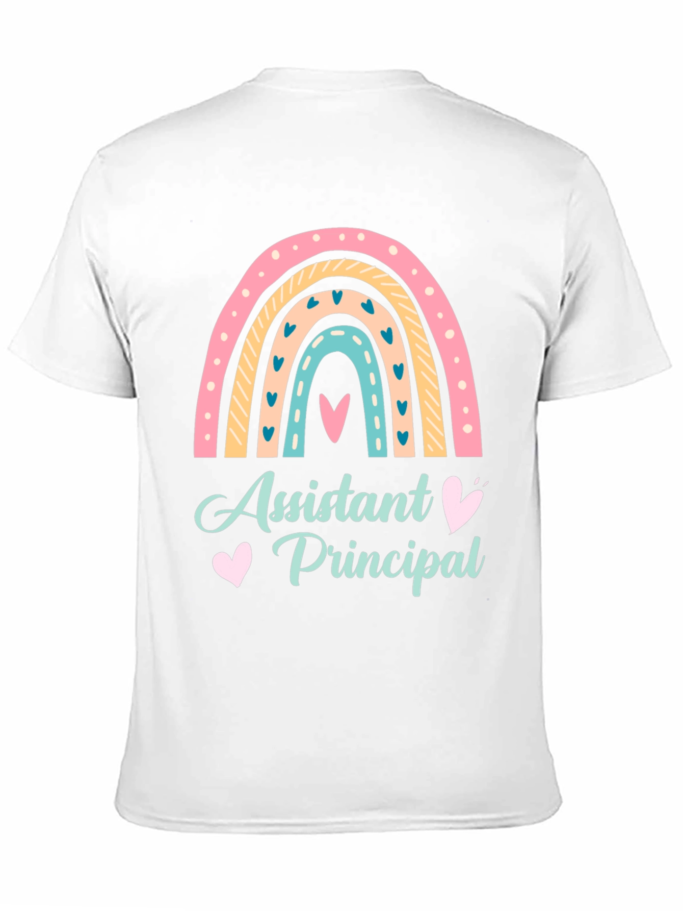 Assistant Principal Rainbow Graphic T-Shirt