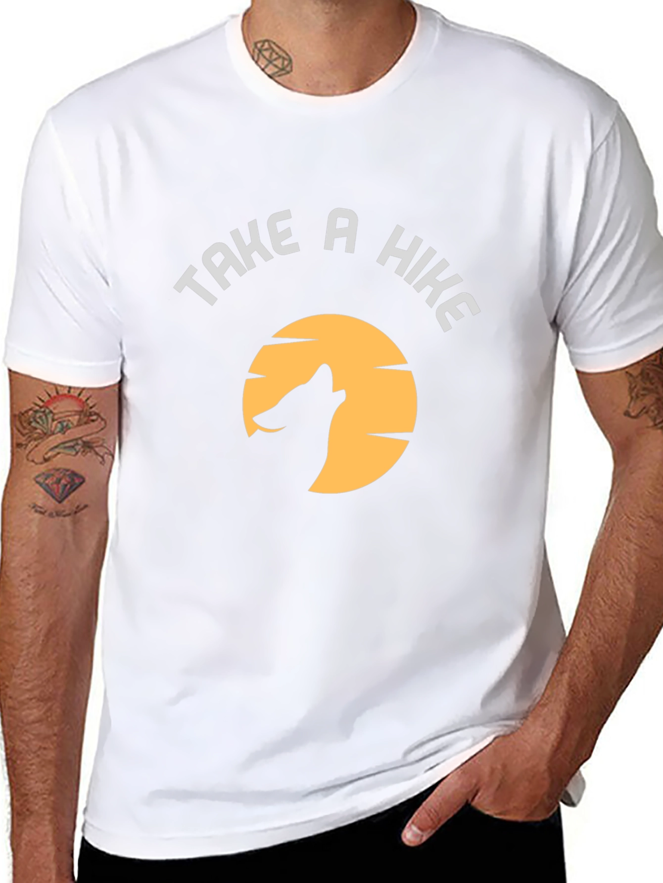 Take a Hike Wolf Moon Graphic T-Shirt