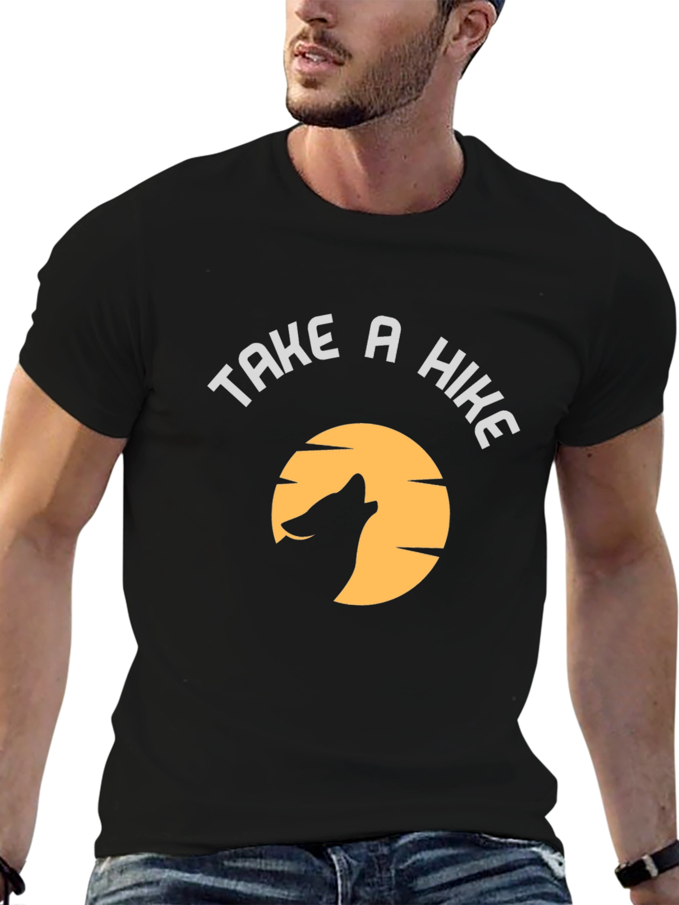Take a Hike Wolf Moon Graphic T-Shirt