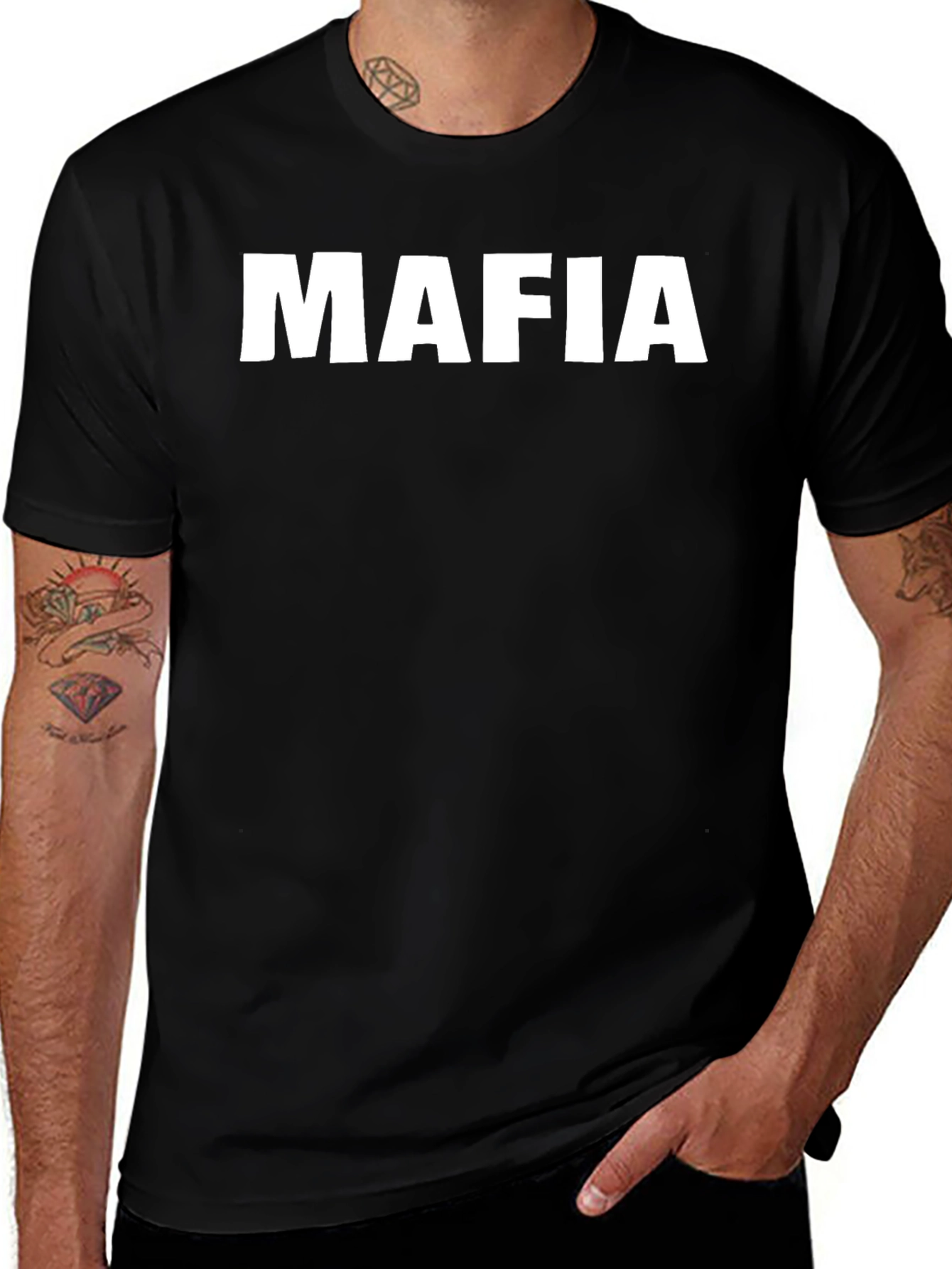 Mafia Graphic Tee - Bold Statement T-Shirt