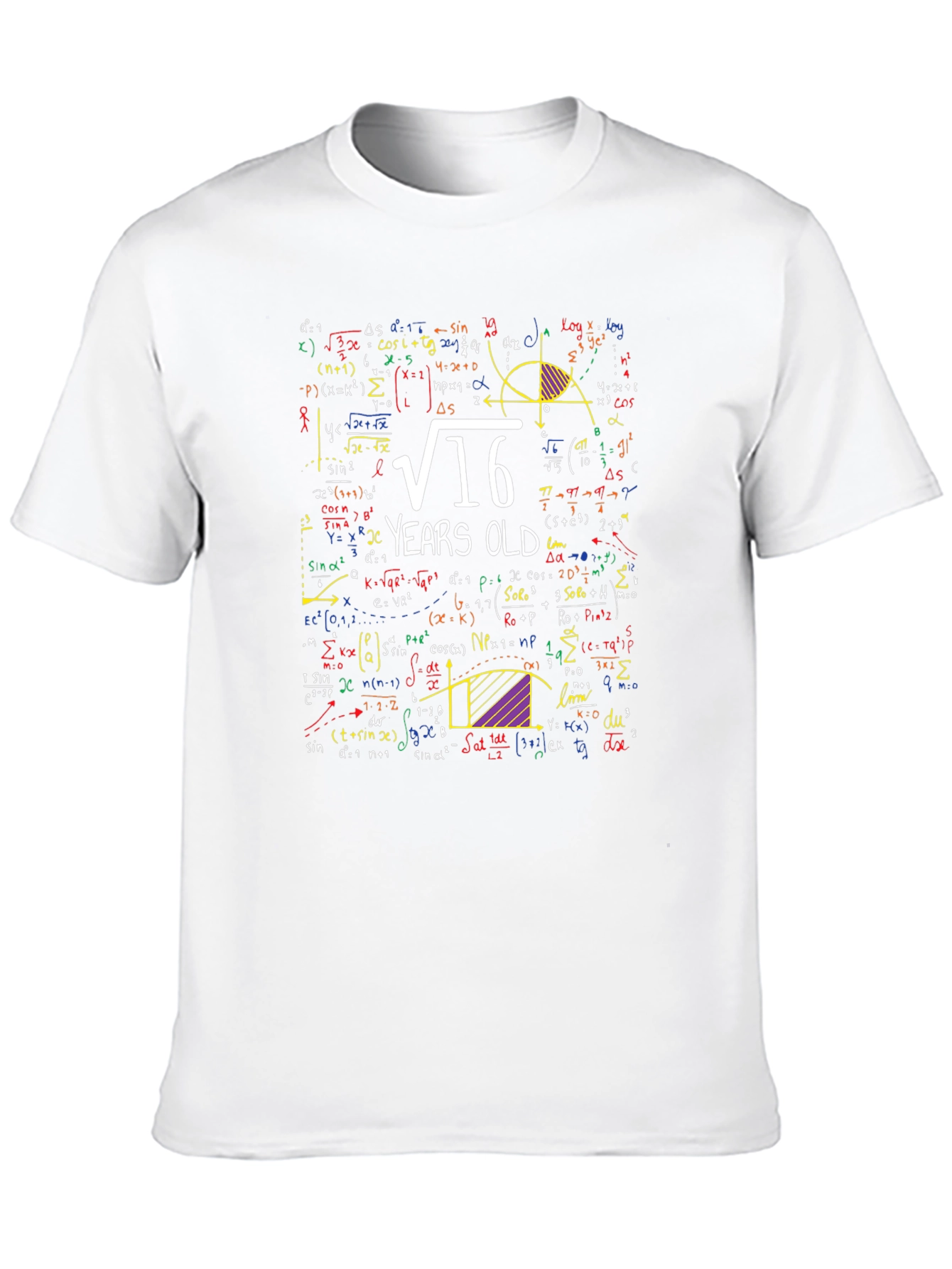 Math 16th Birthday T-Shirt - Funny Algebra Equation Tee
