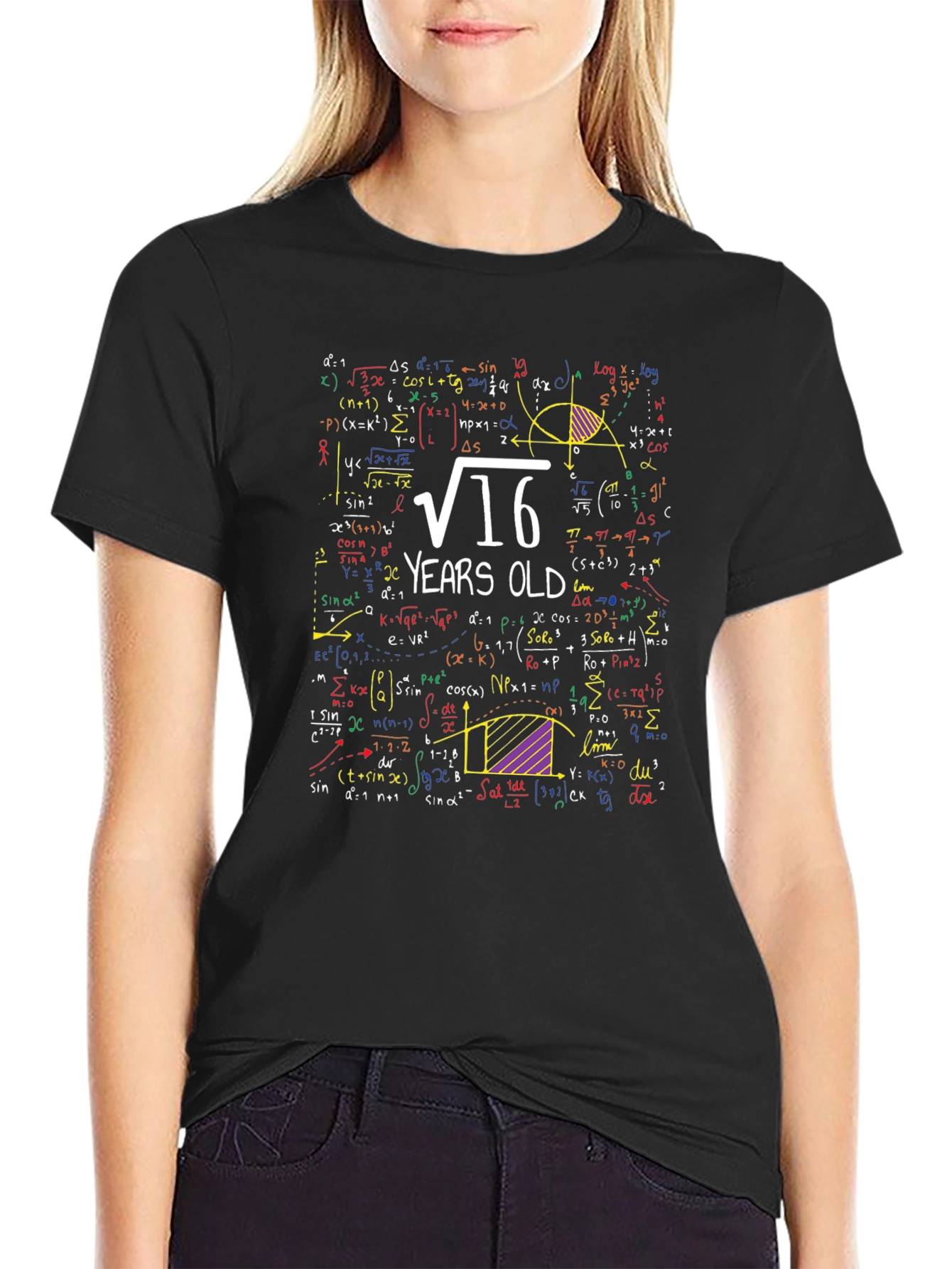 Math 16th Birthday T-Shirt - Funny Algebra Equation Tee