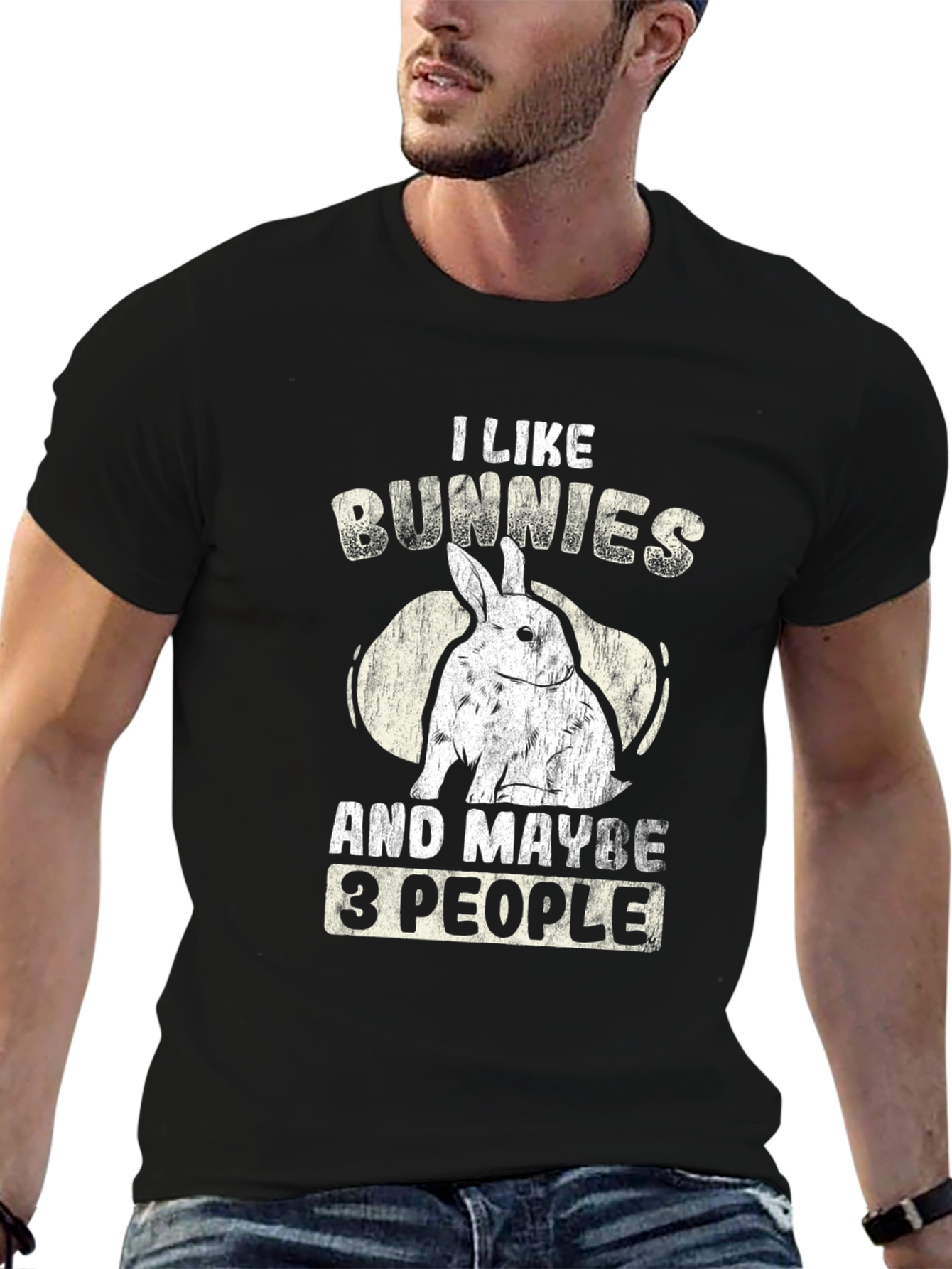 I Like Bunnies And Maybe 3 People T-Shirt