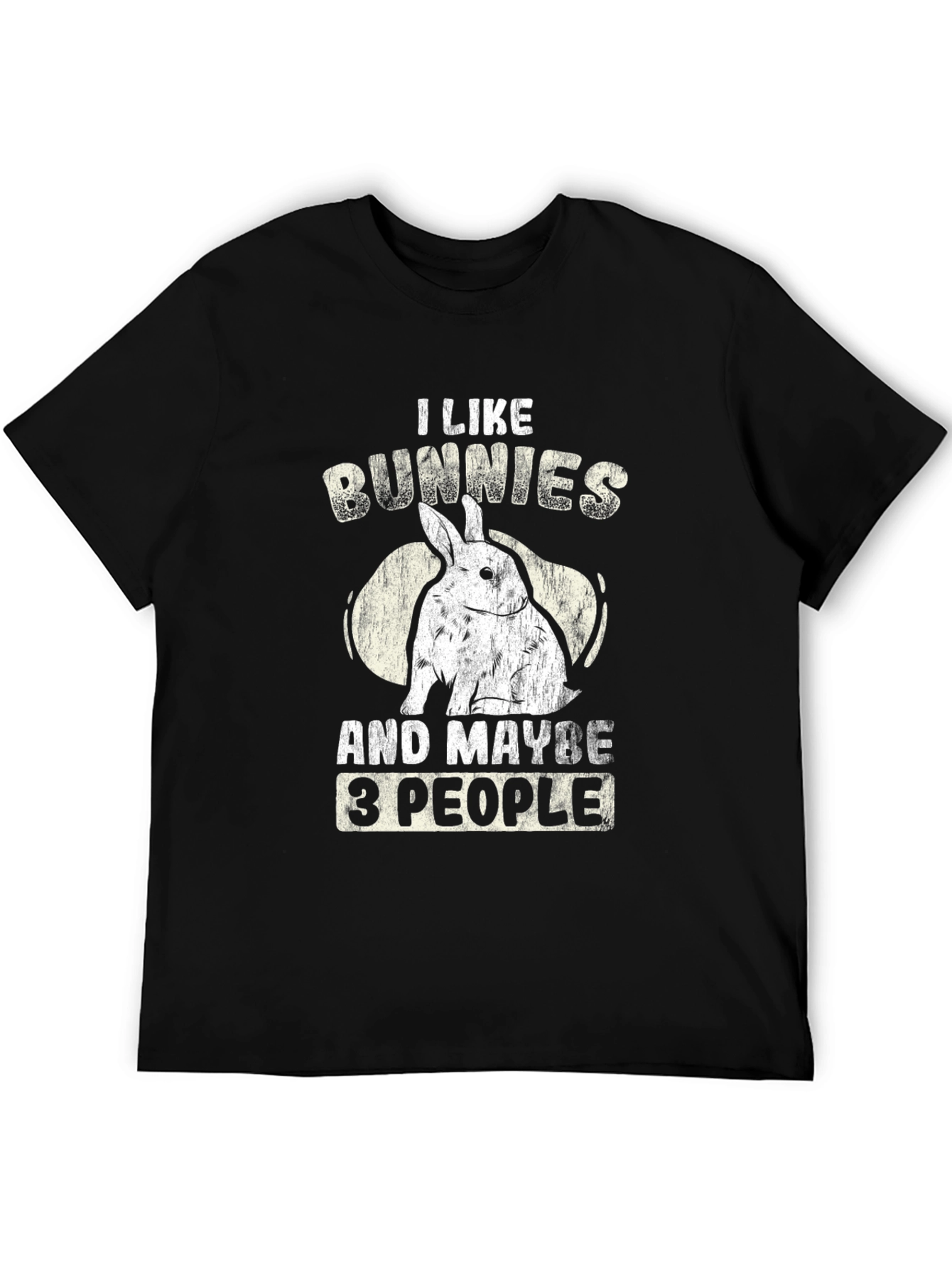 I Like Bunnies And Maybe 3 People T-Shirt