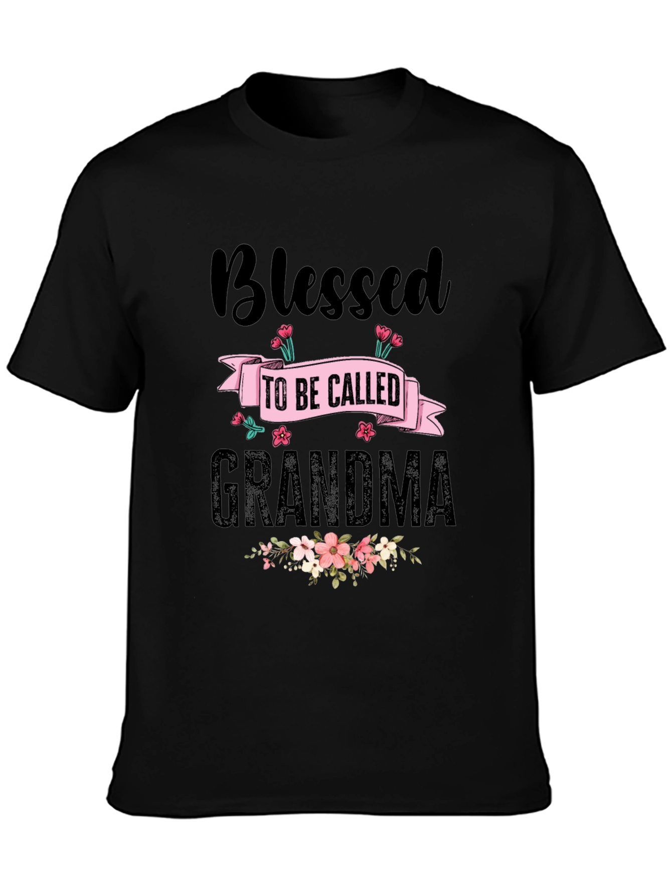 Blessed Grandma T-Shirt - Floral Design