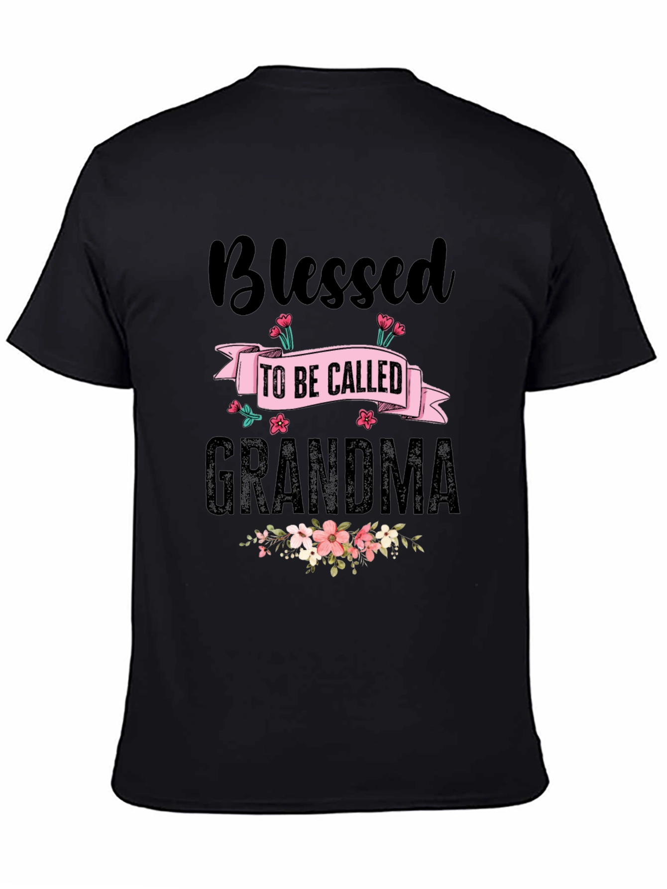 Blessed Grandma T-Shirt - Floral Design