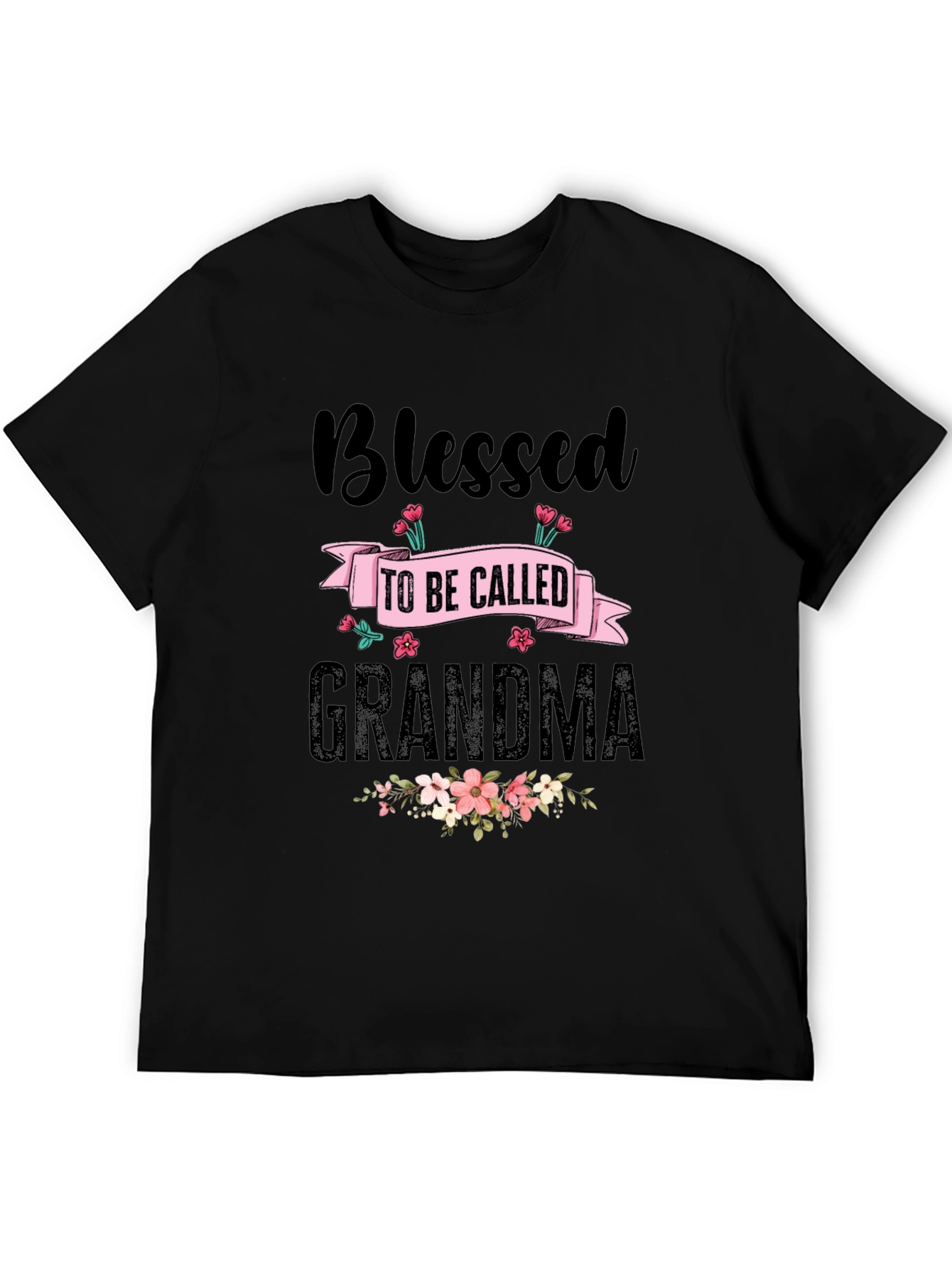 Blessed Grandma T-Shirt - Floral Design