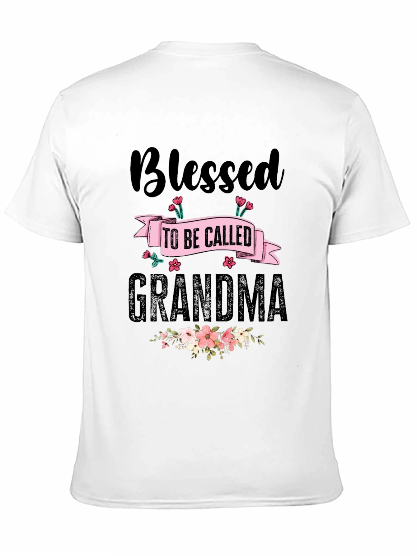 Blessed Grandma T-Shirt - Floral Design