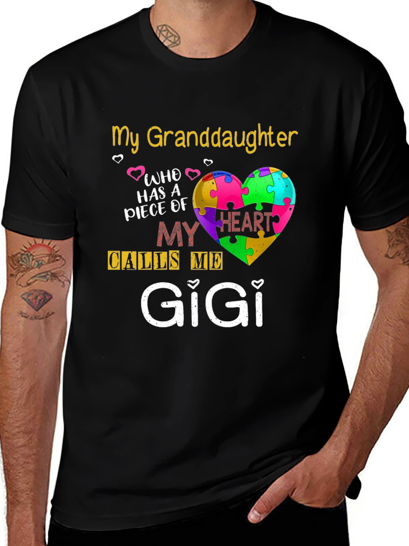 My Granddaughter Calls Me GiGi T-Shirt Autism Awareness