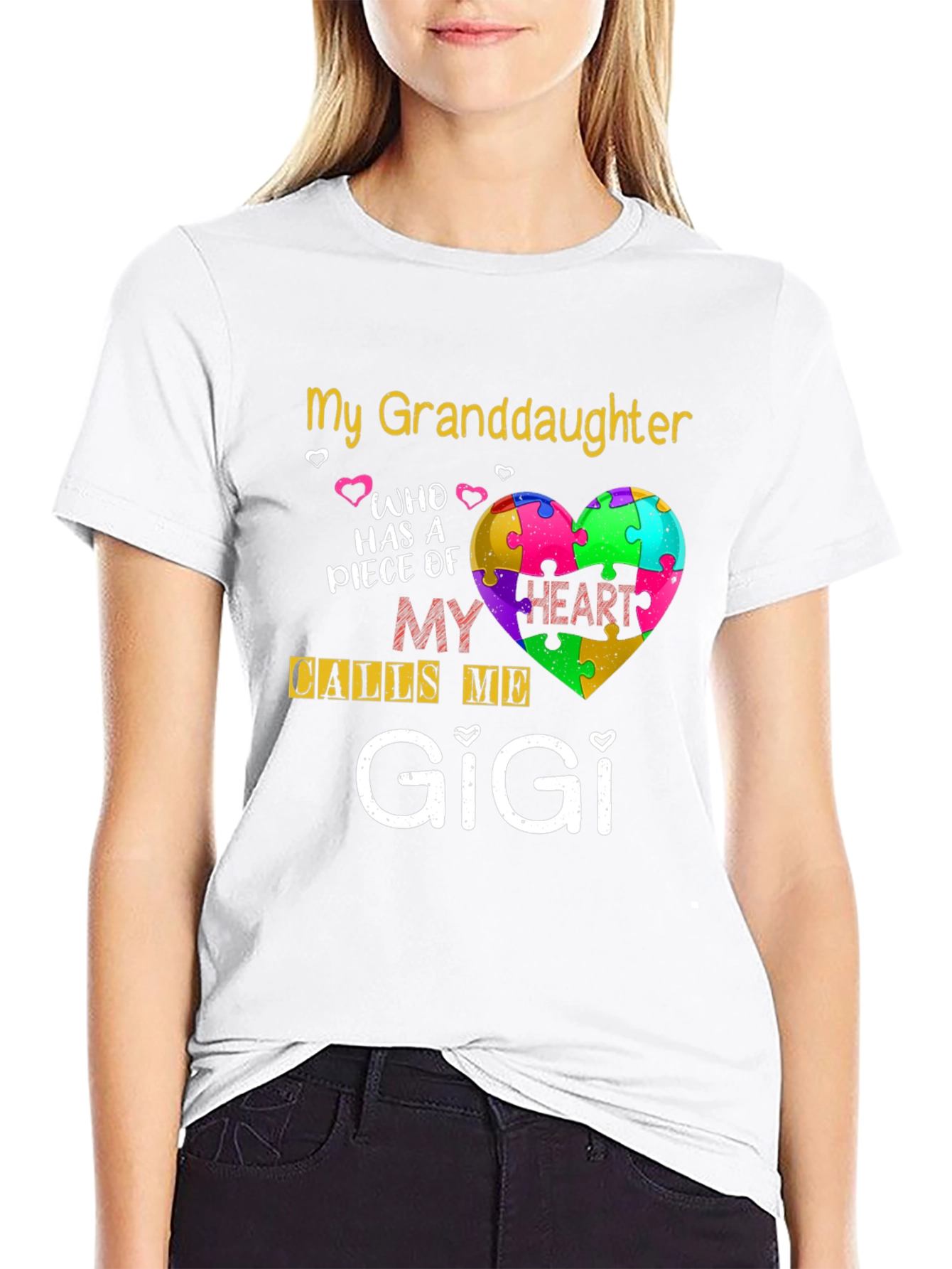 My Granddaughter Calls Me GiGi T-Shirt Autism Awareness