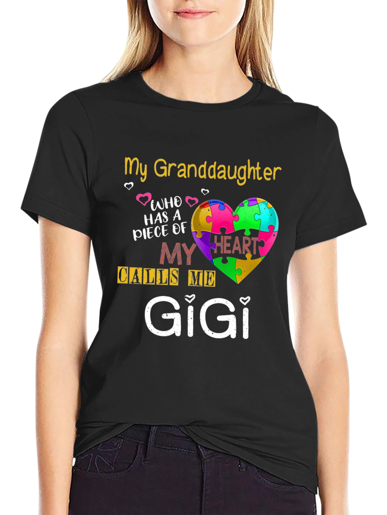 My Granddaughter Calls Me GiGi T-Shirt Autism Awareness