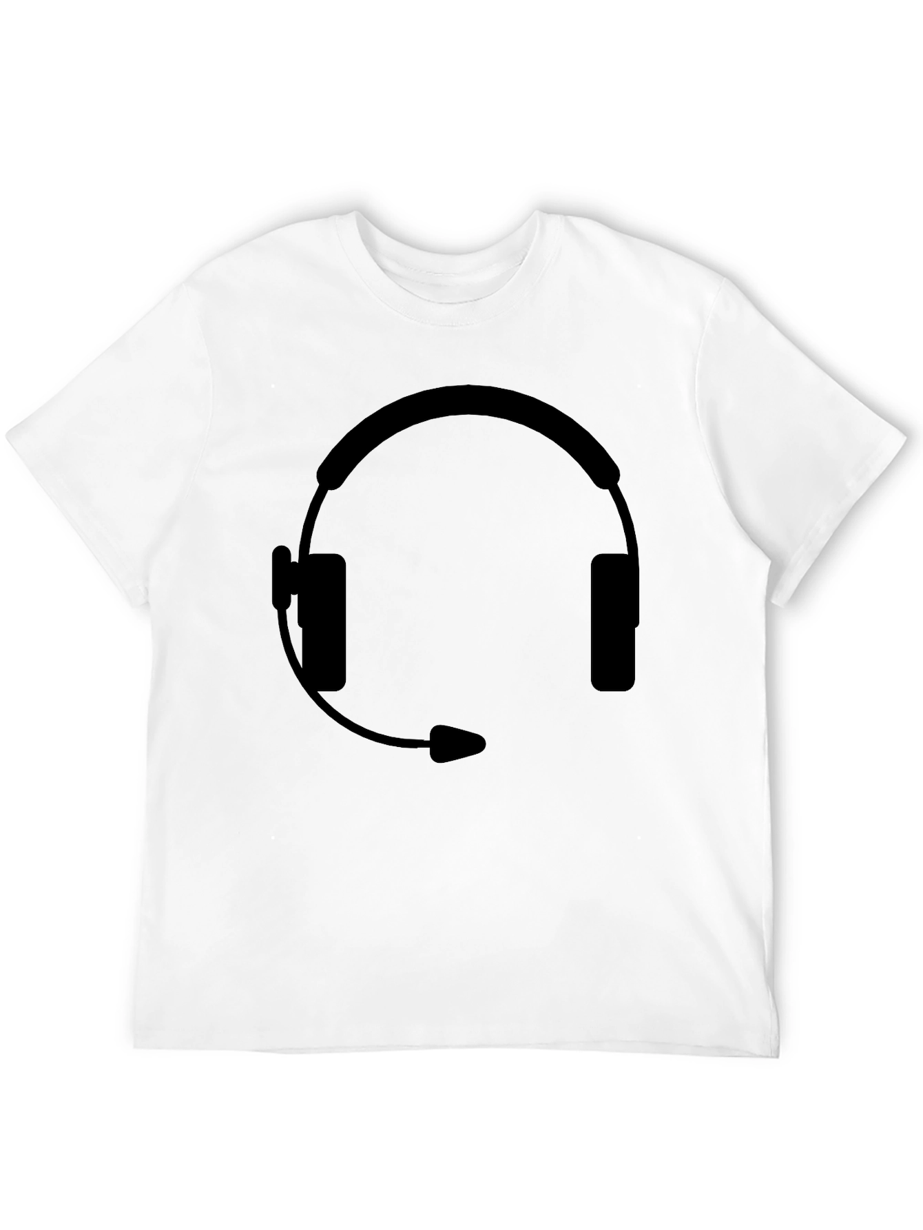 Headset Graphic Black T-Shirt