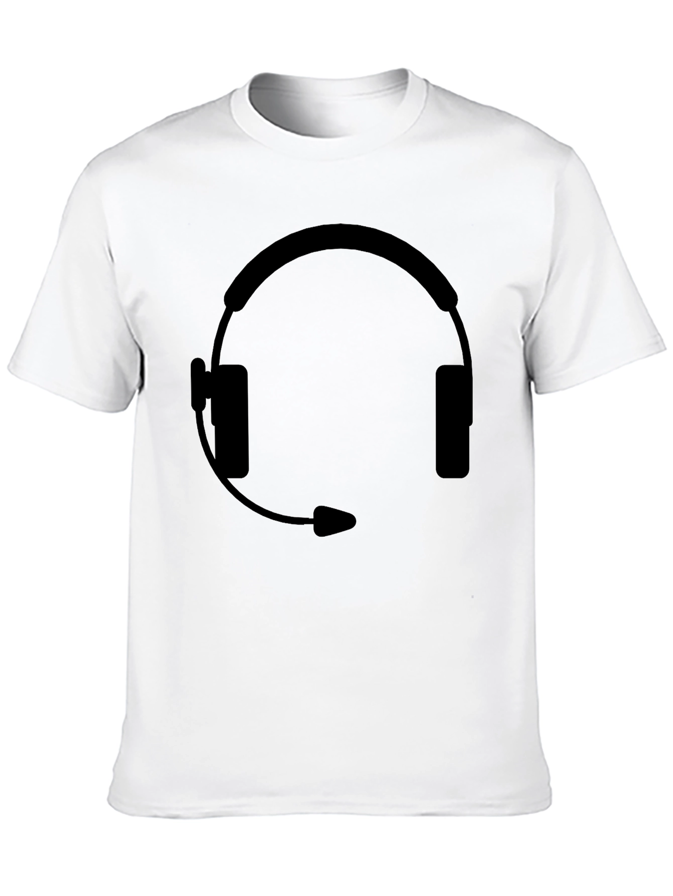Headset Graphic Black T-Shirt