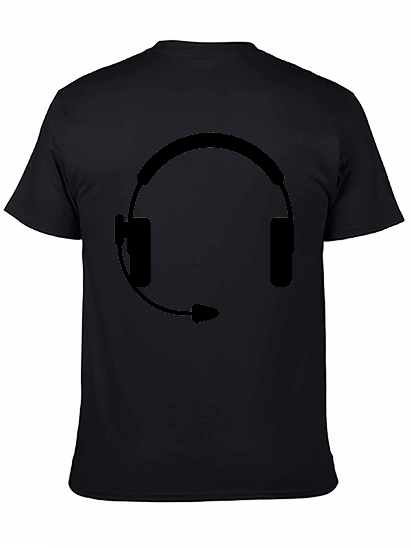 Headset Graphic Black T-Shirt
