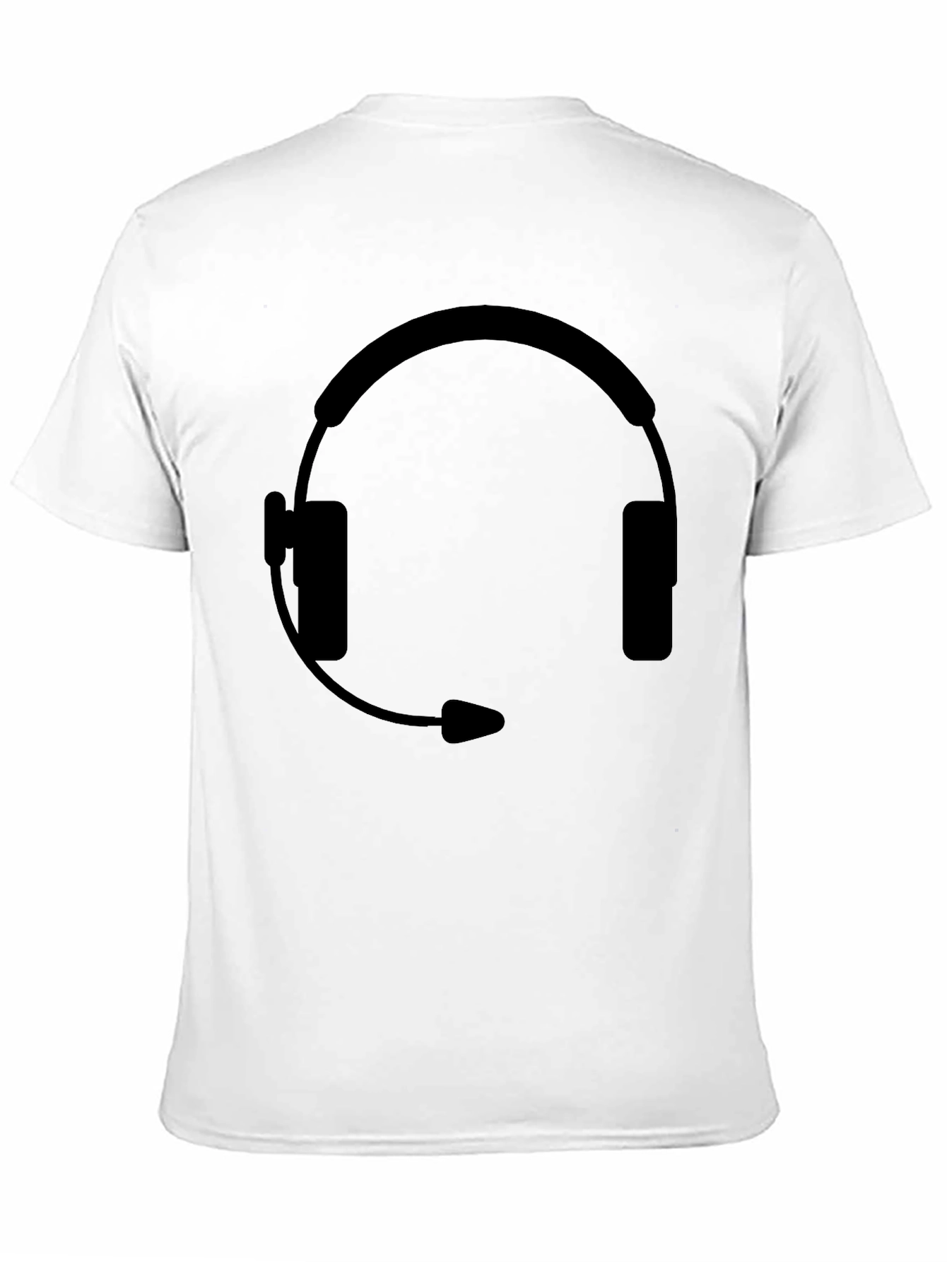 Headset Graphic Black T-Shirt