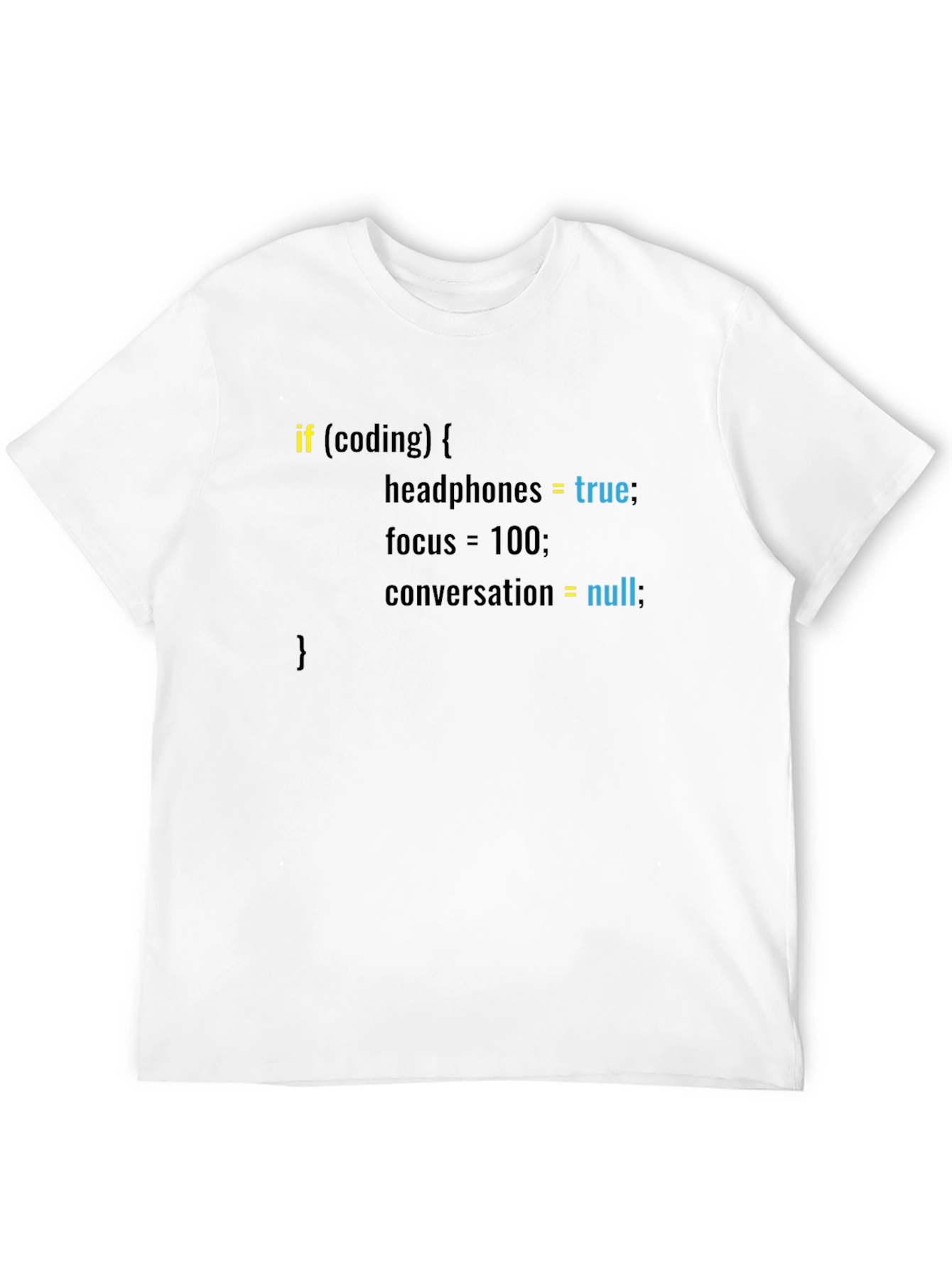 Coder T-Shirt: Headphones On Focus Max No Talk!