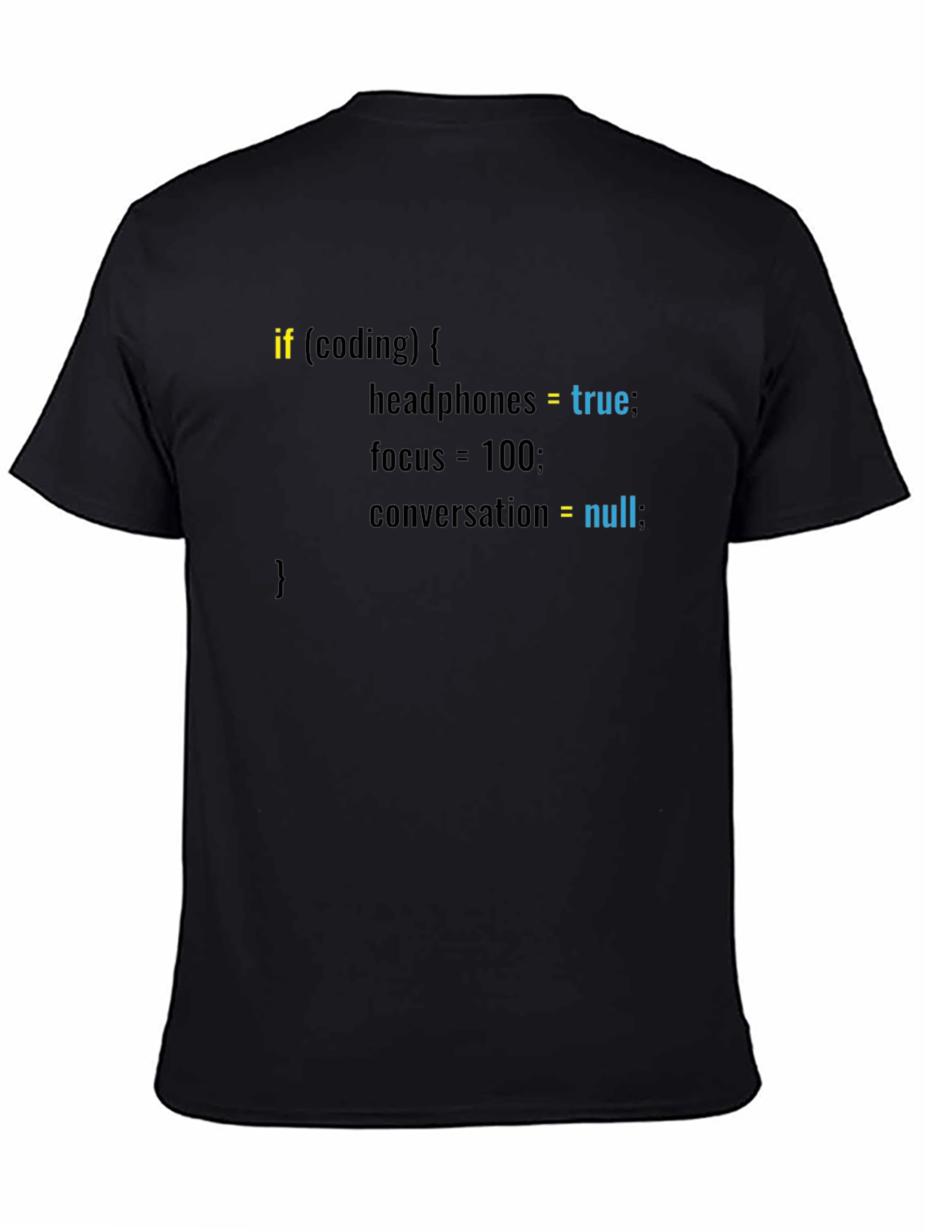 Coder T-Shirt: Headphones On Focus Max No Talk!