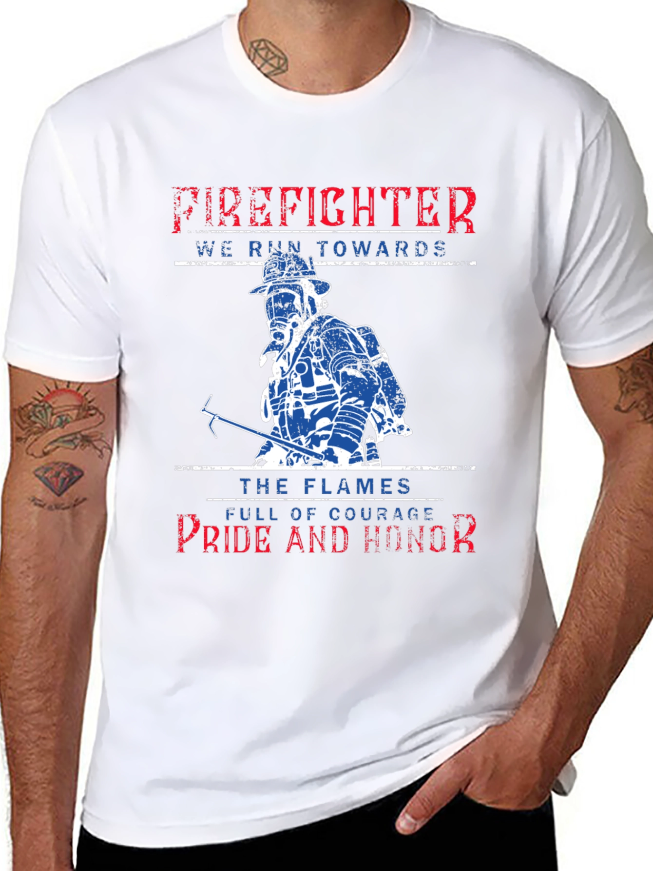 Firefighter Pride Honor Courage T-Shirt