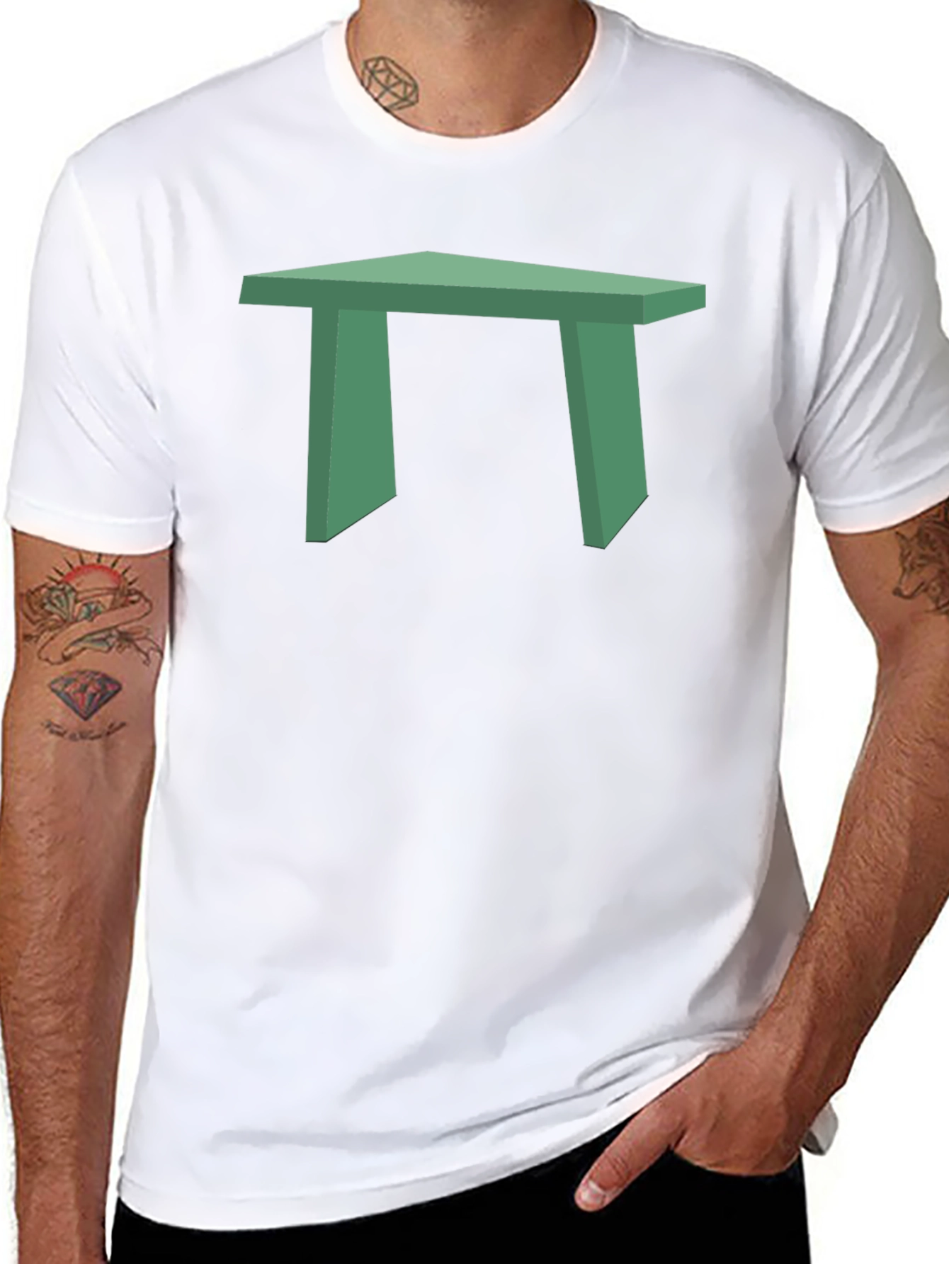 Green Table Graphic T-Shirt