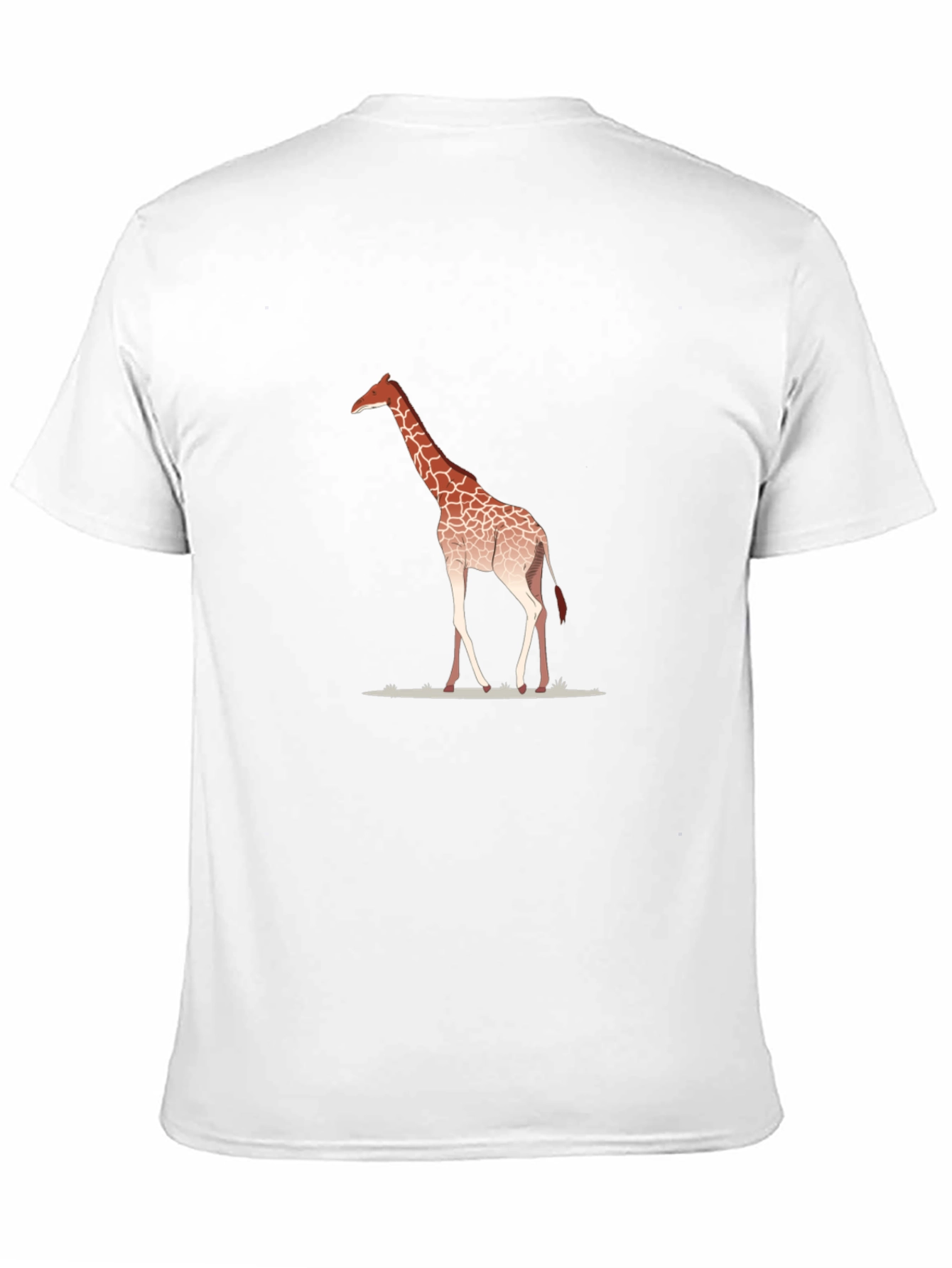 Giraffe Graphic Print Black T-Shirt