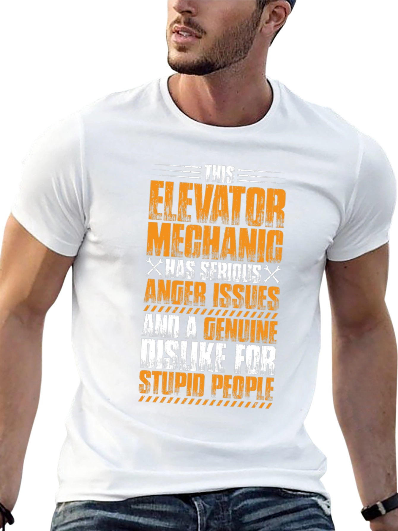 Elevator Mechanic Anger Issues Graphic T-Shirt