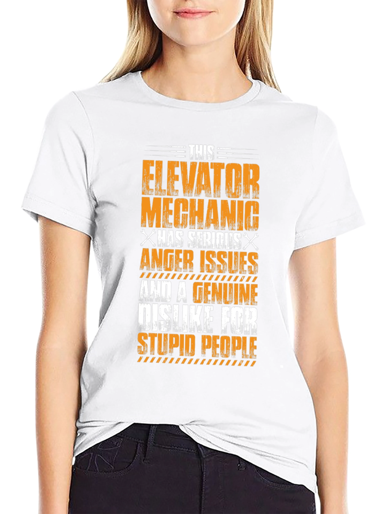 Elevator Mechanic Anger Issues Graphic T-Shirt