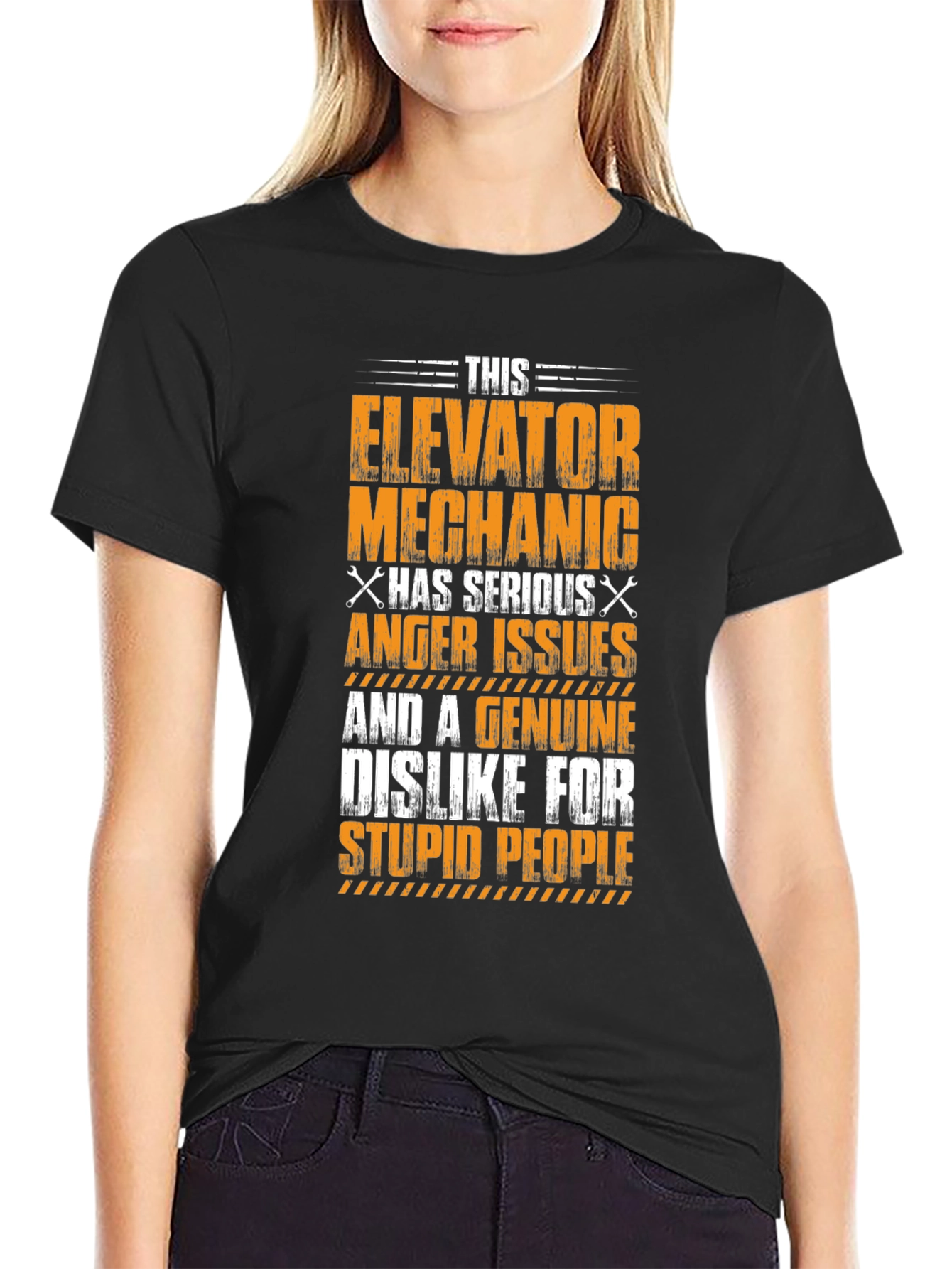 Elevator Mechanic Anger Issues Graphic T-Shirt