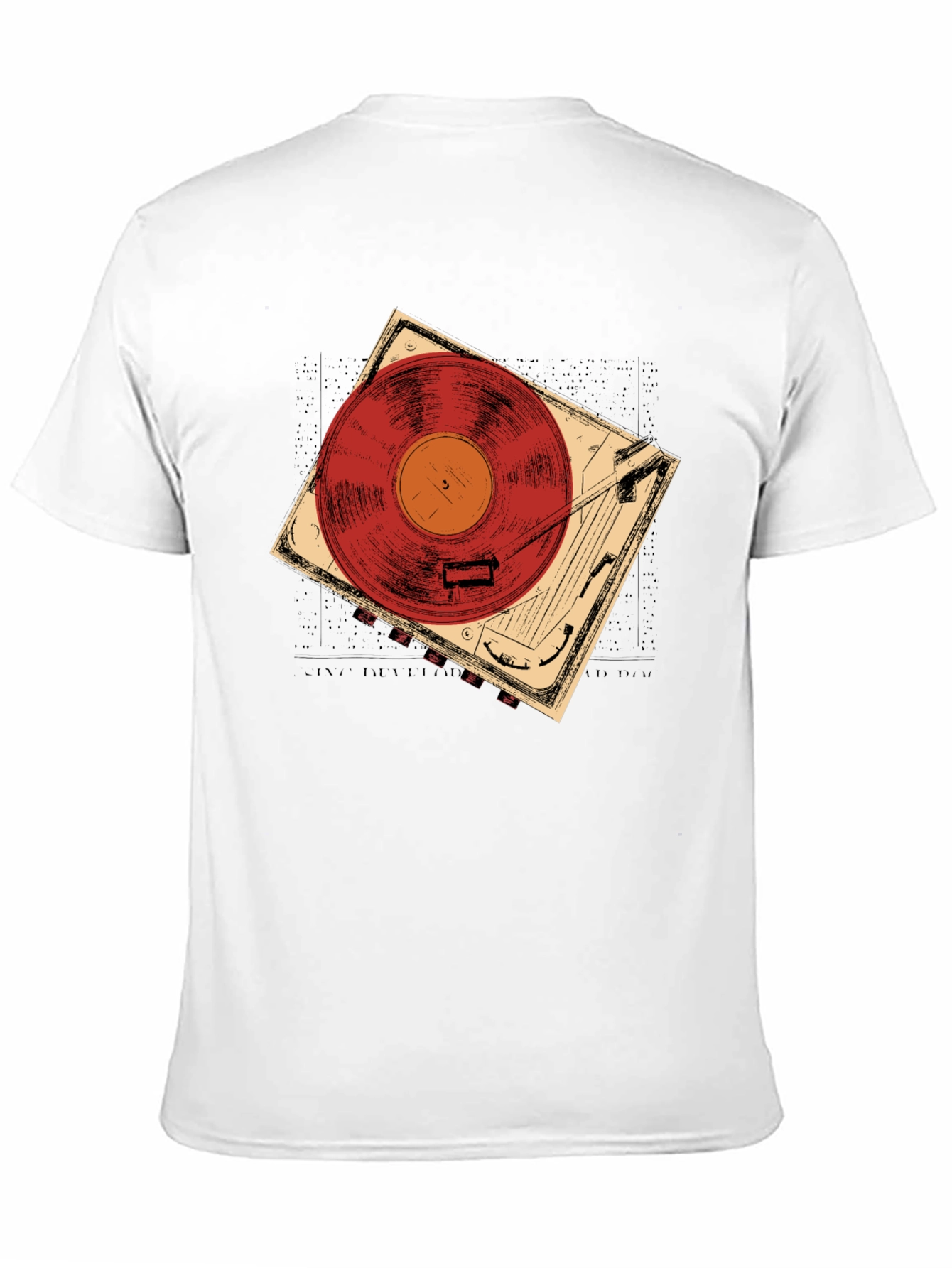 Retro Record Player Graphic Tee