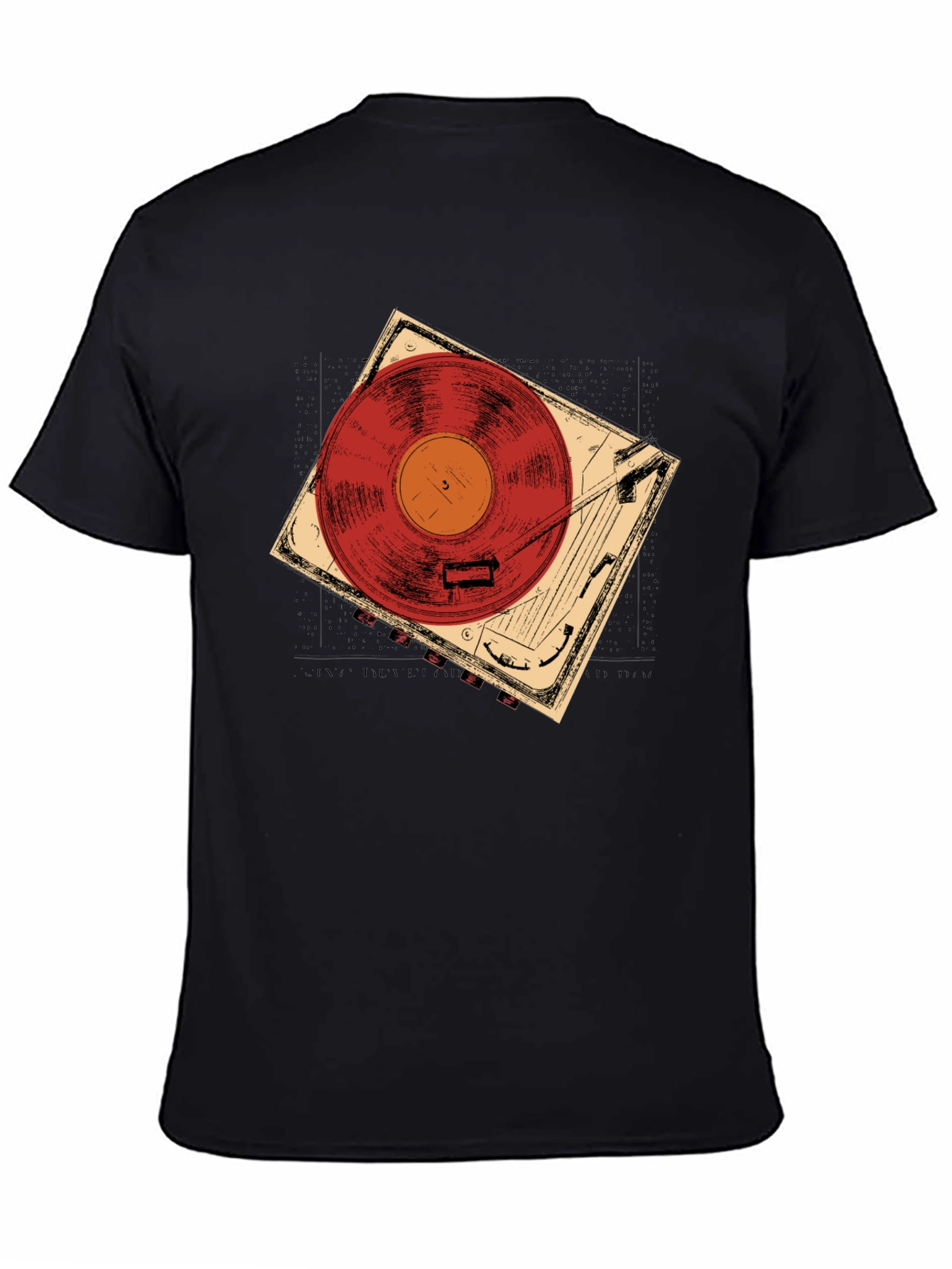Retro Record Player Graphic Tee