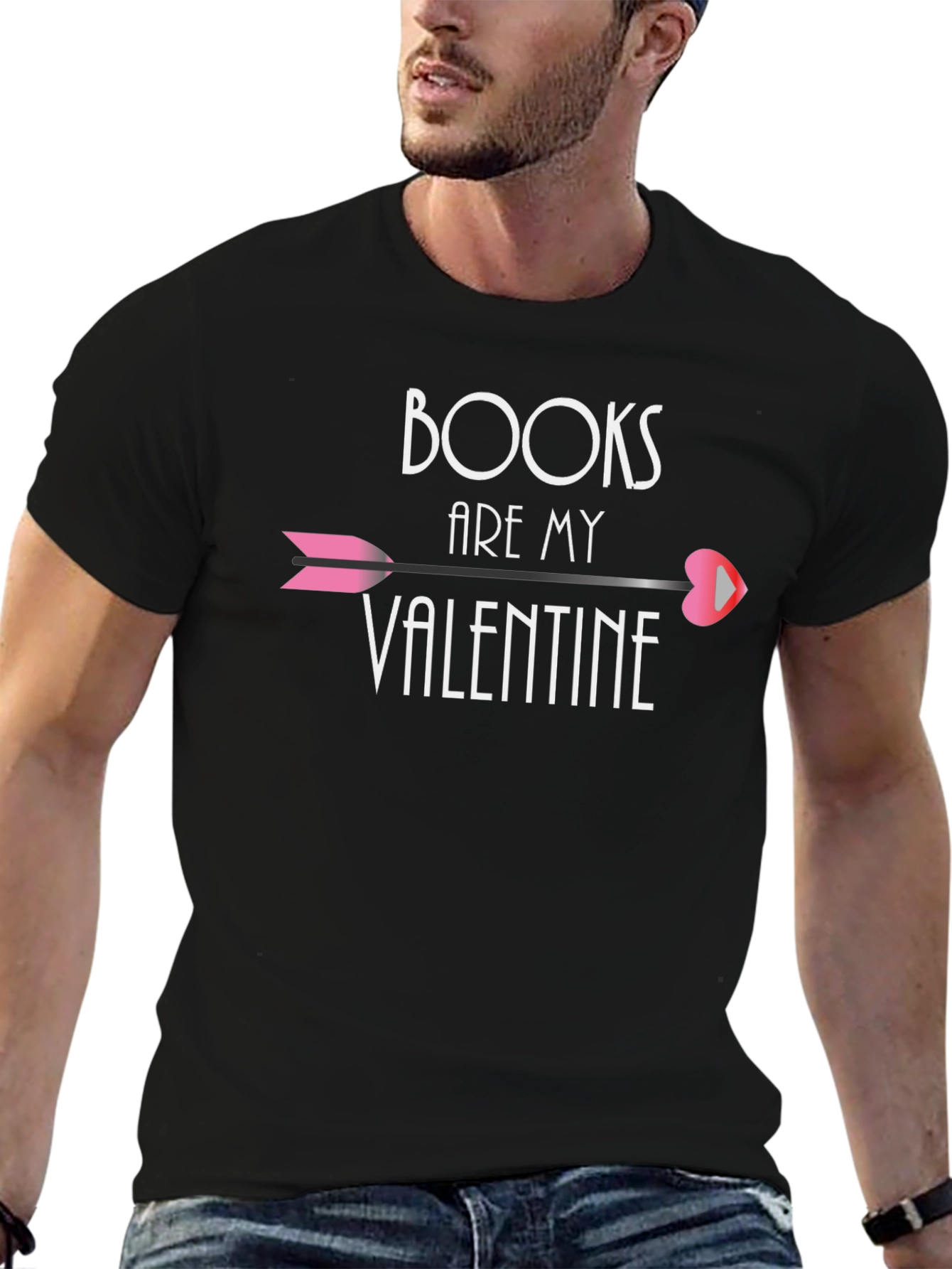 Books Are My Valentine Graphic T-Shirt