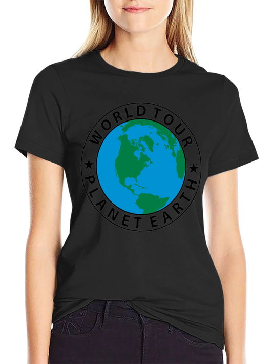 Planet Earth World Tour Black T-Shirt