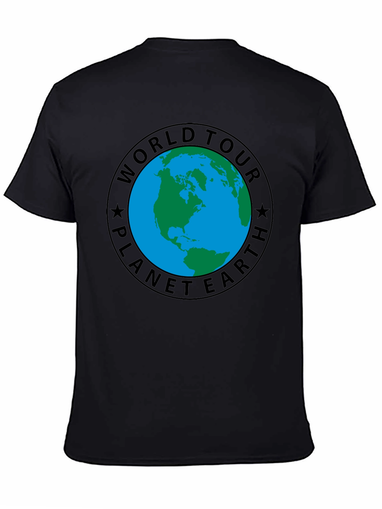Planet Earth World Tour Black T-Shirt