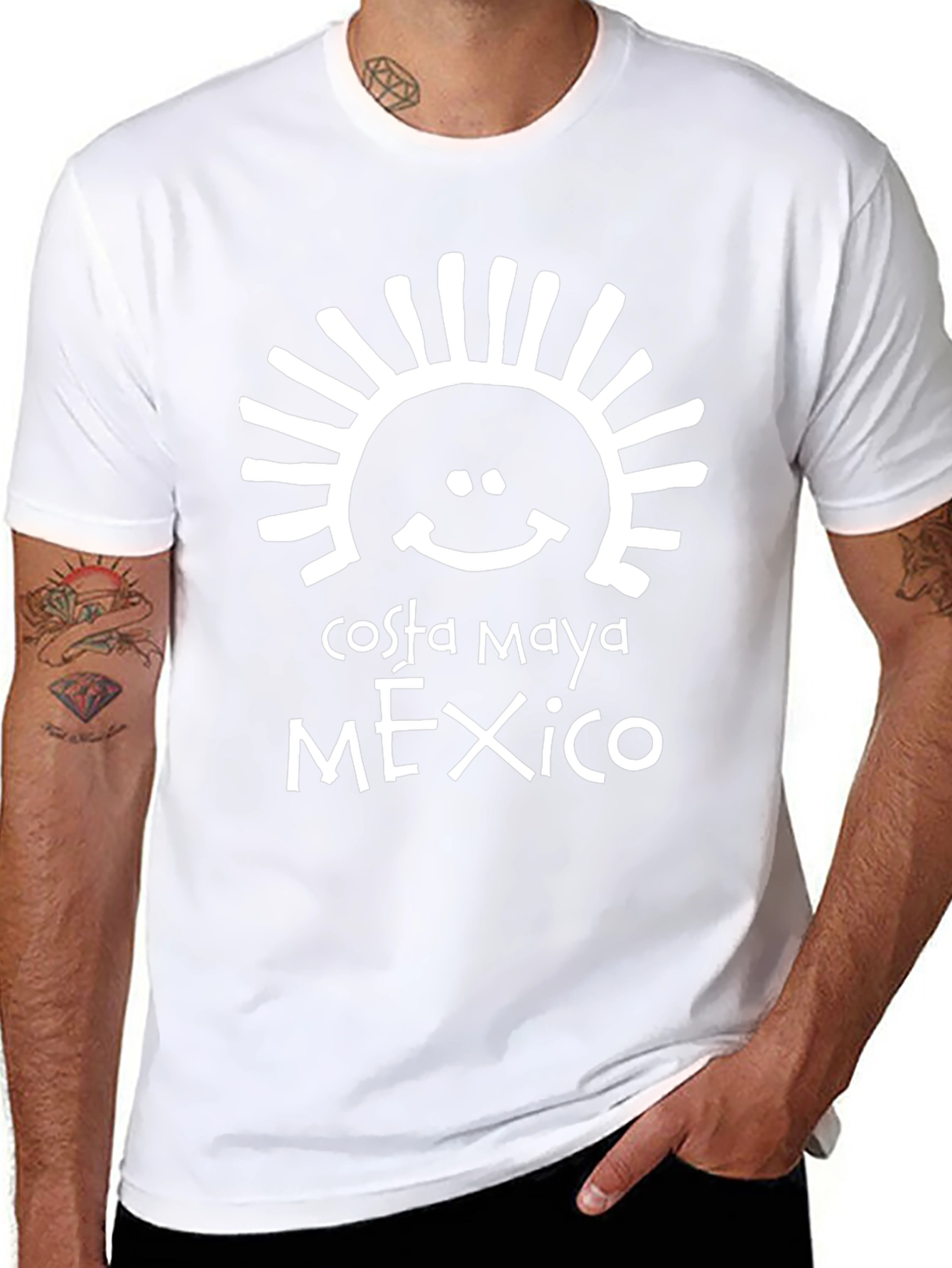 Costa Maya Mexico Graphic T-Shirt Black