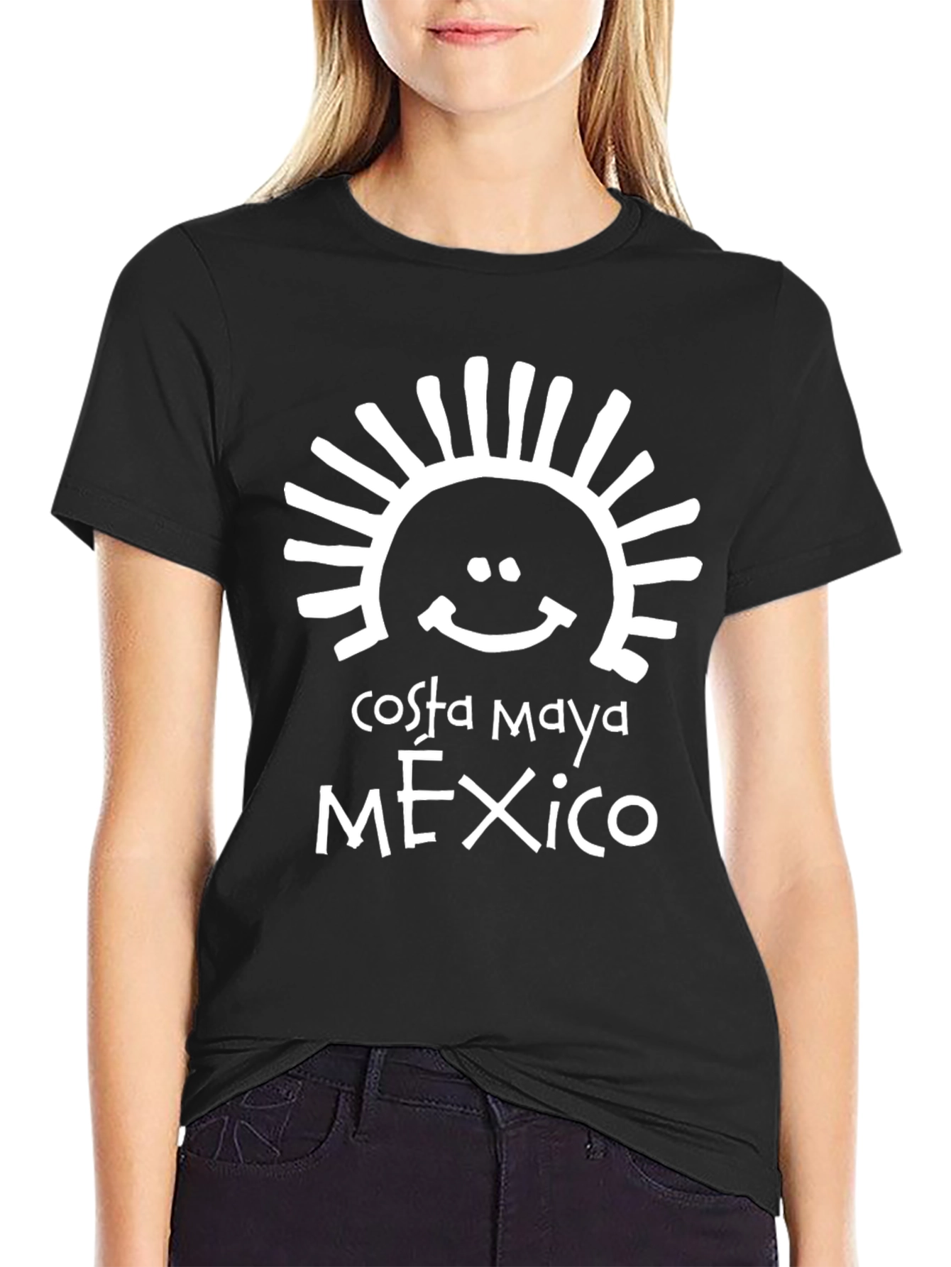 Costa Maya Mexico Graphic T-Shirt Black