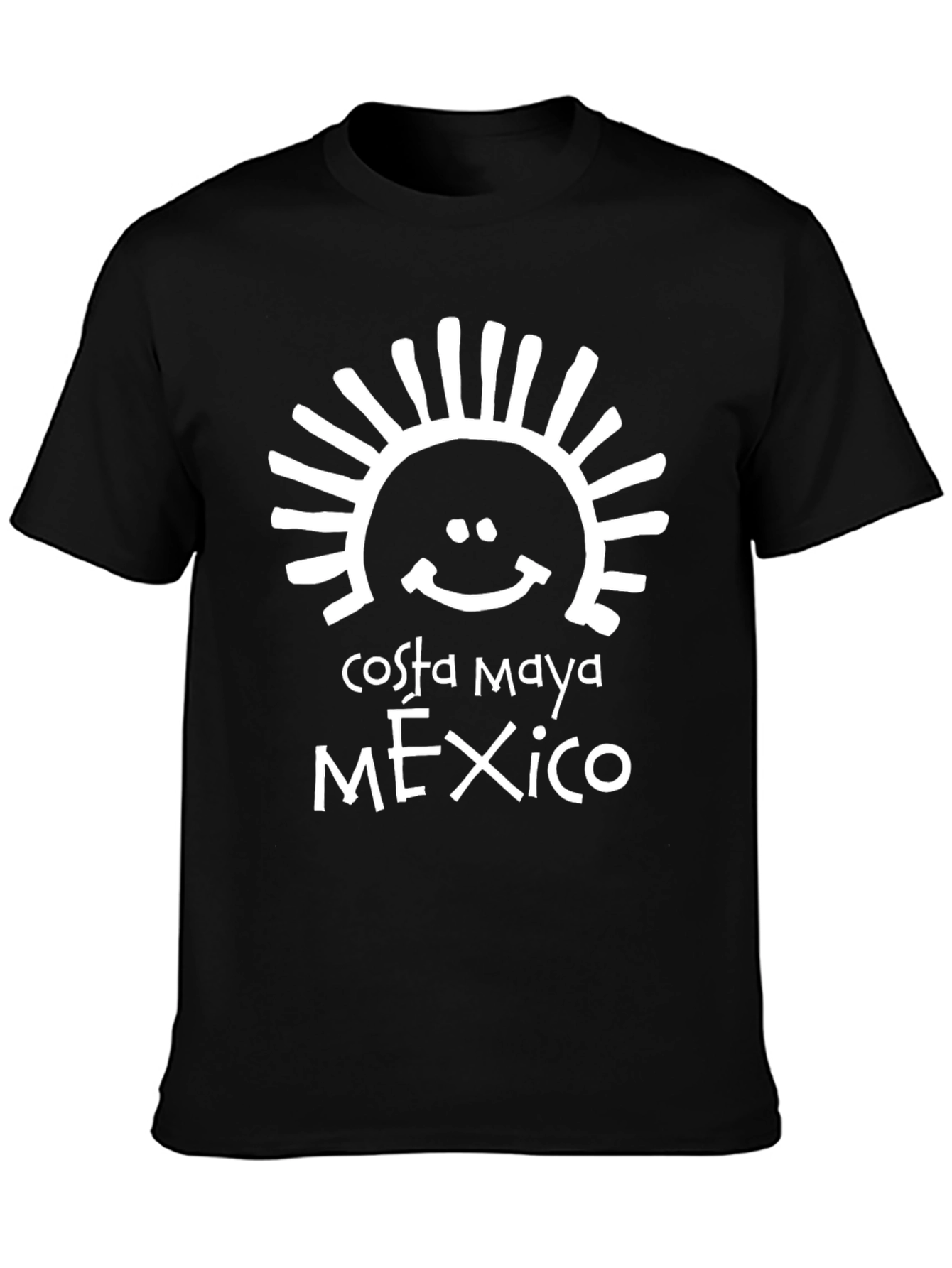 Costa Maya Mexico Graphic T-Shirt Black