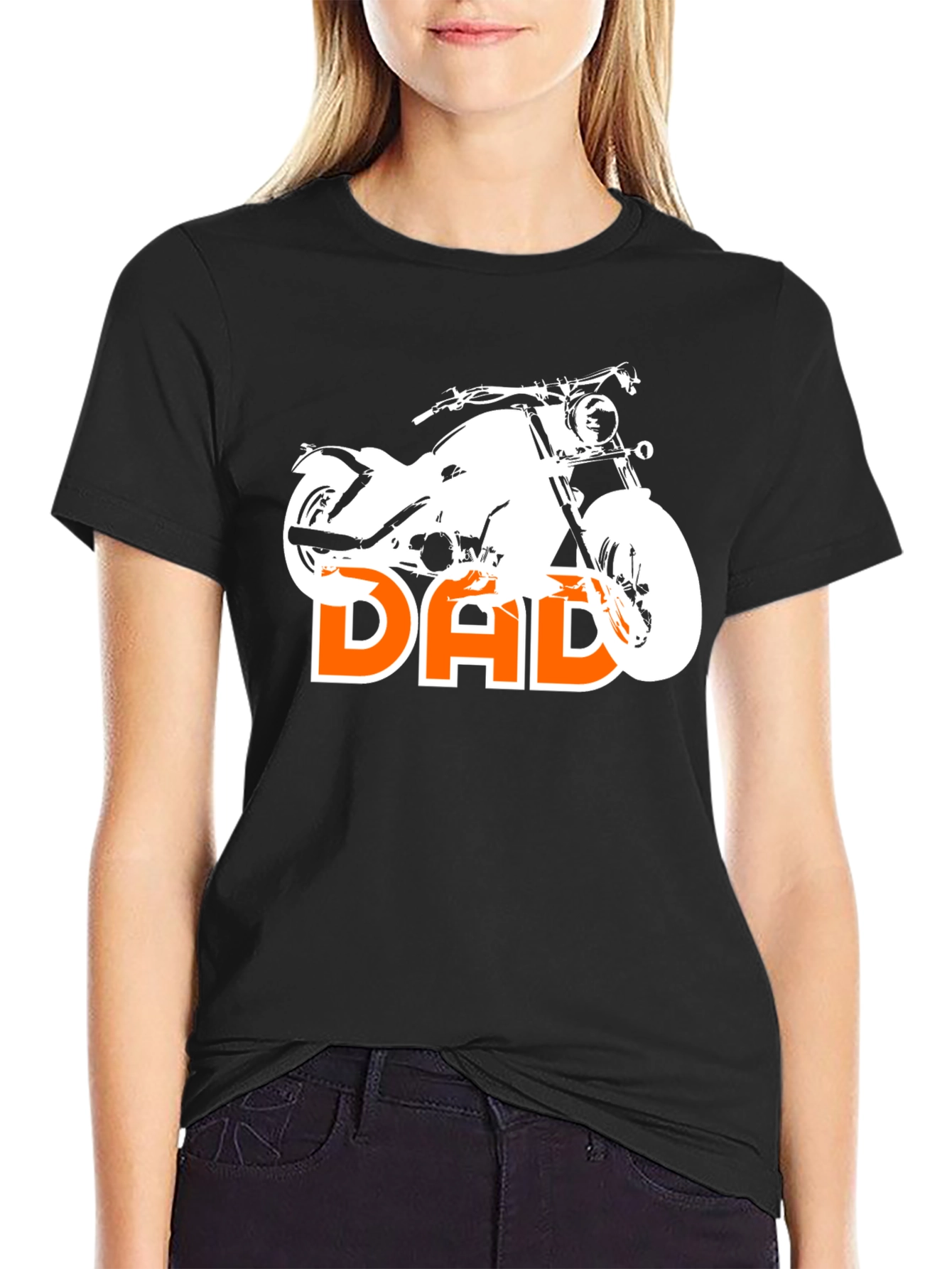 Motorcycle Dad T-Shirt - Cool Biker Design