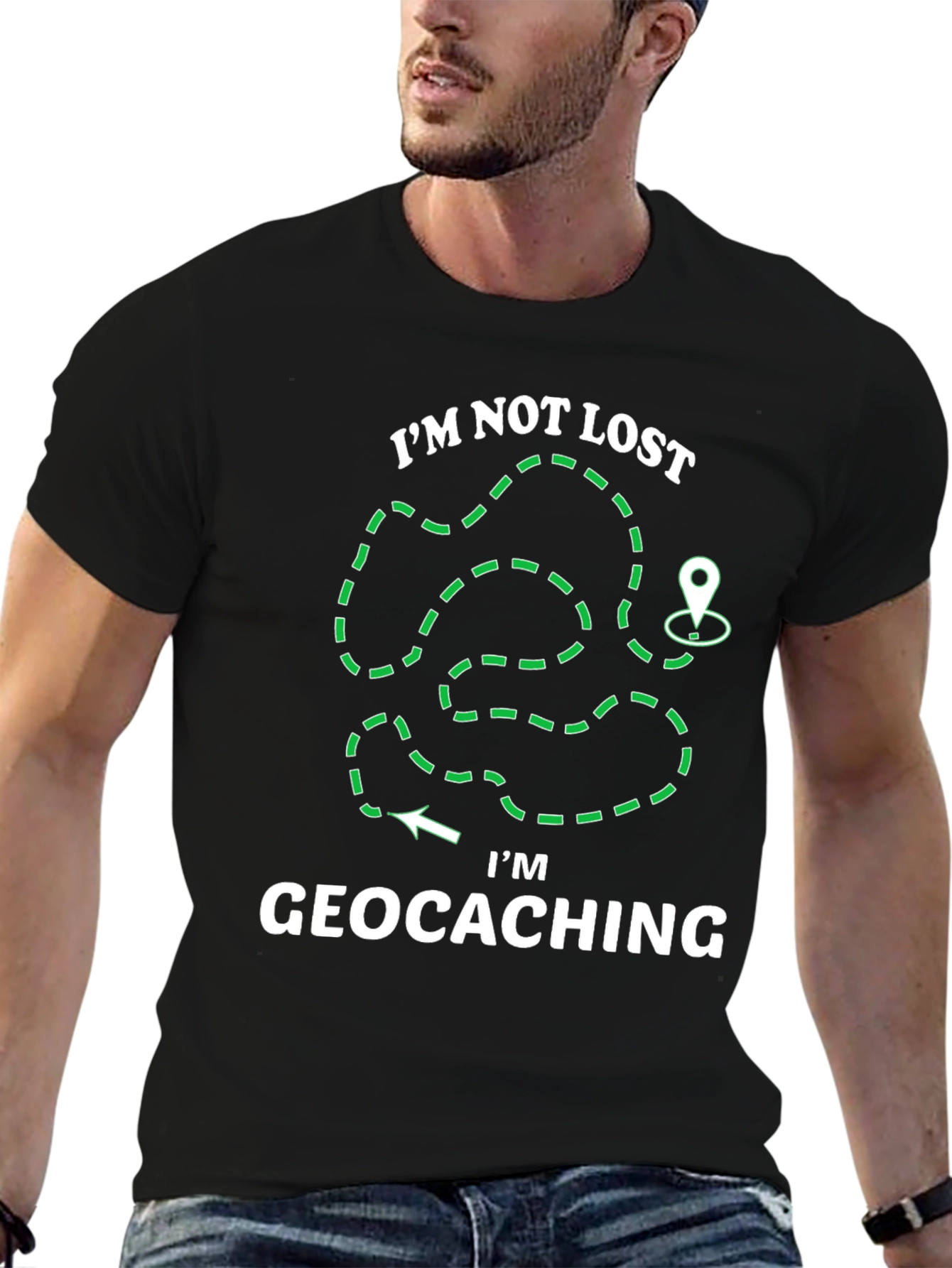 Geocaching T-Shirt - Im Not Lost Graphic Tee