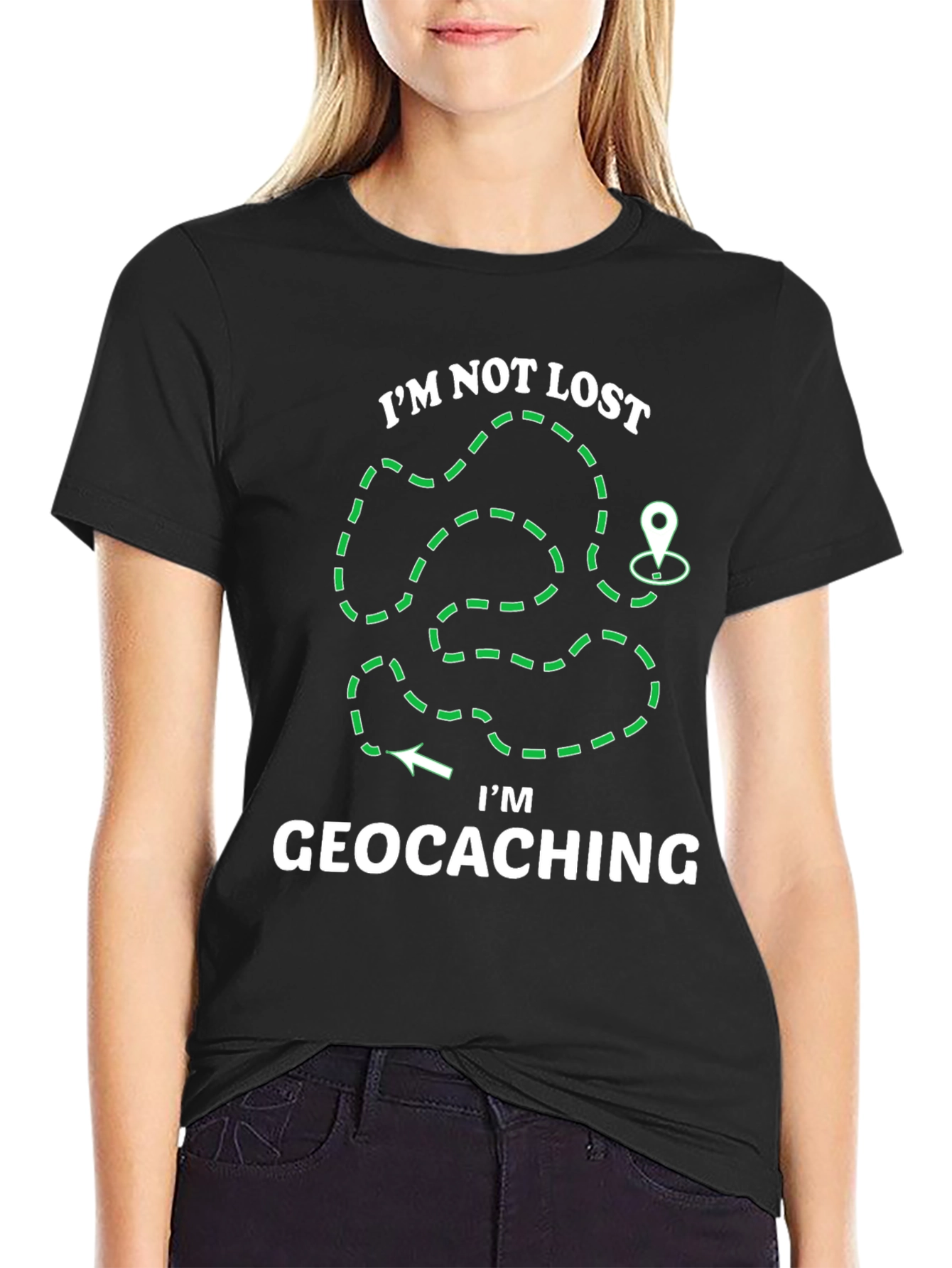 Geocaching T-Shirt - Im Not Lost Graphic Tee