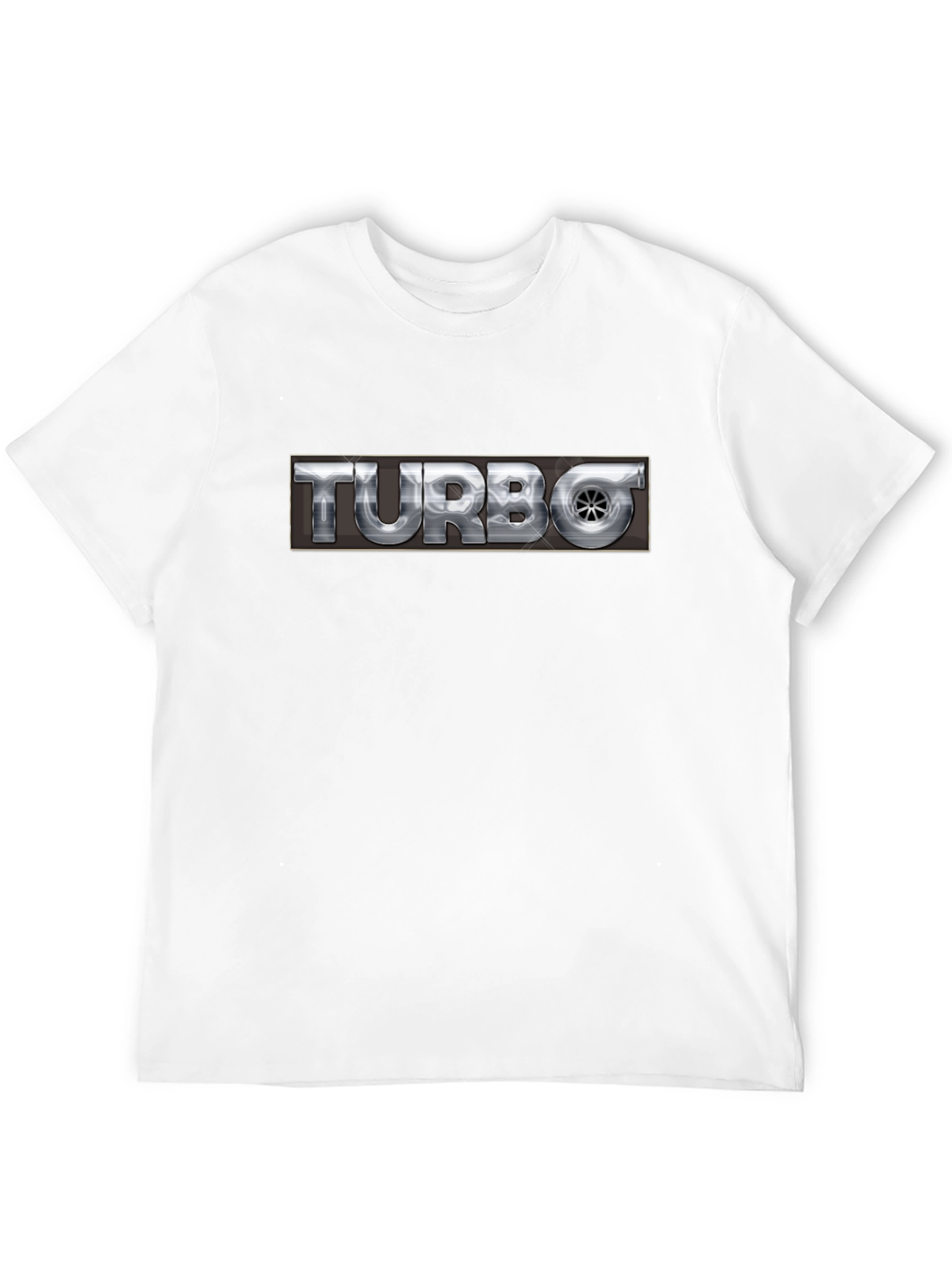 Turbo Graphic Print Black T-Shirt