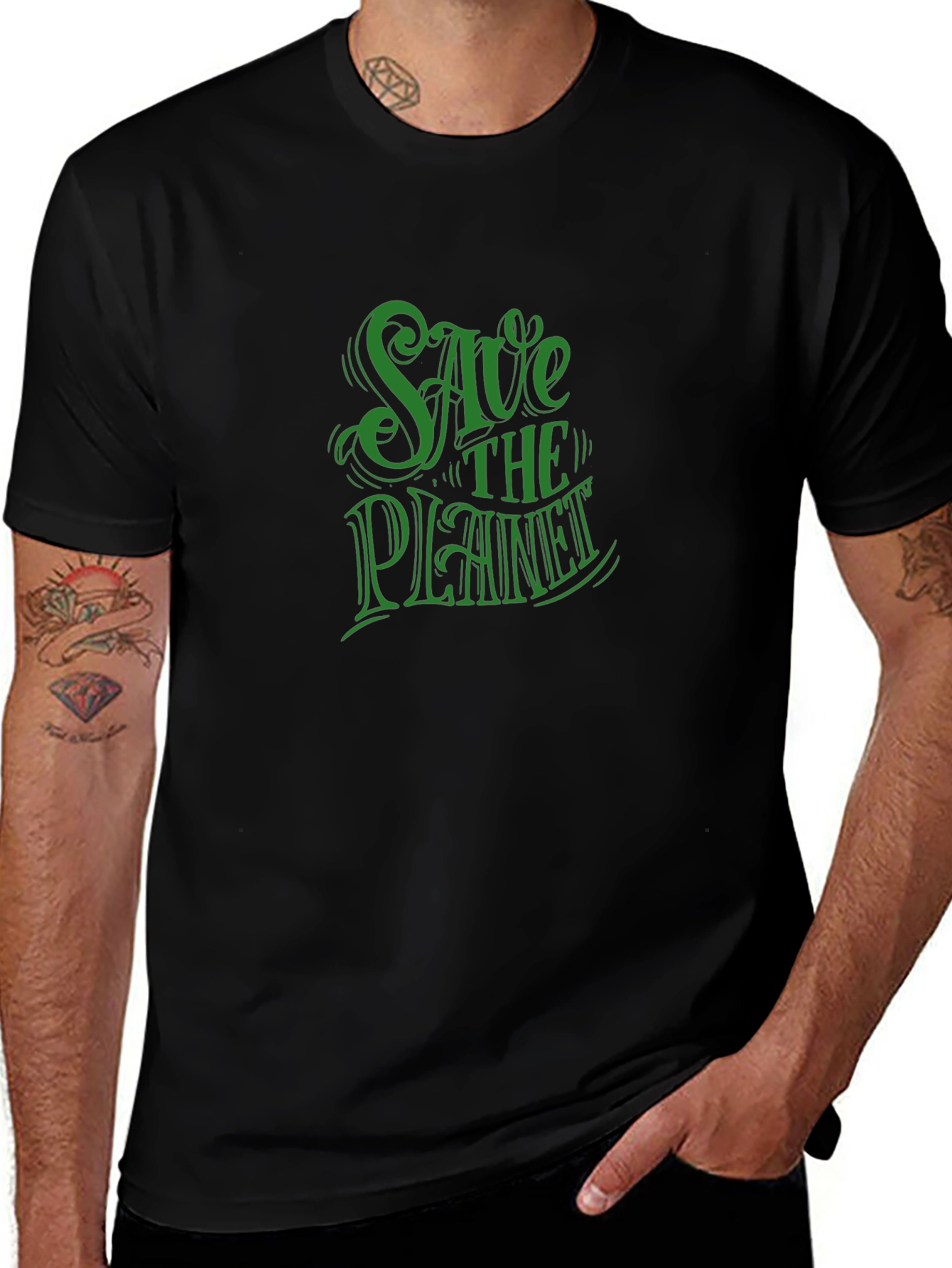 Save the Planet Graphic Tee - Eco-Friendly Statement Shirt