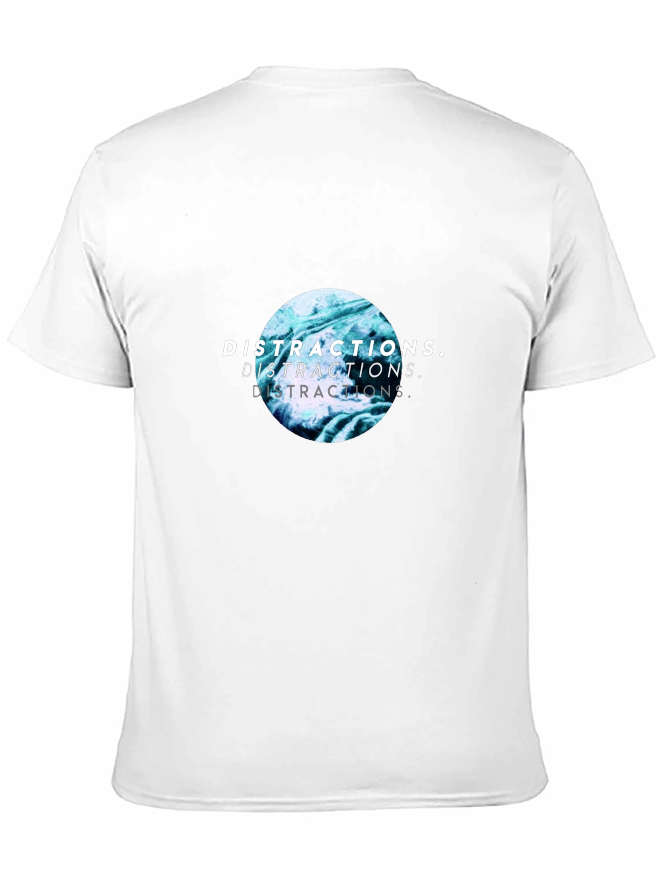 Distractions Graphic Print Crew Neck T-Shirt