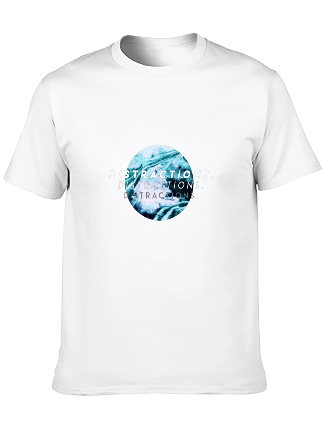 Distractions Graphic Print Crew Neck T-Shirt