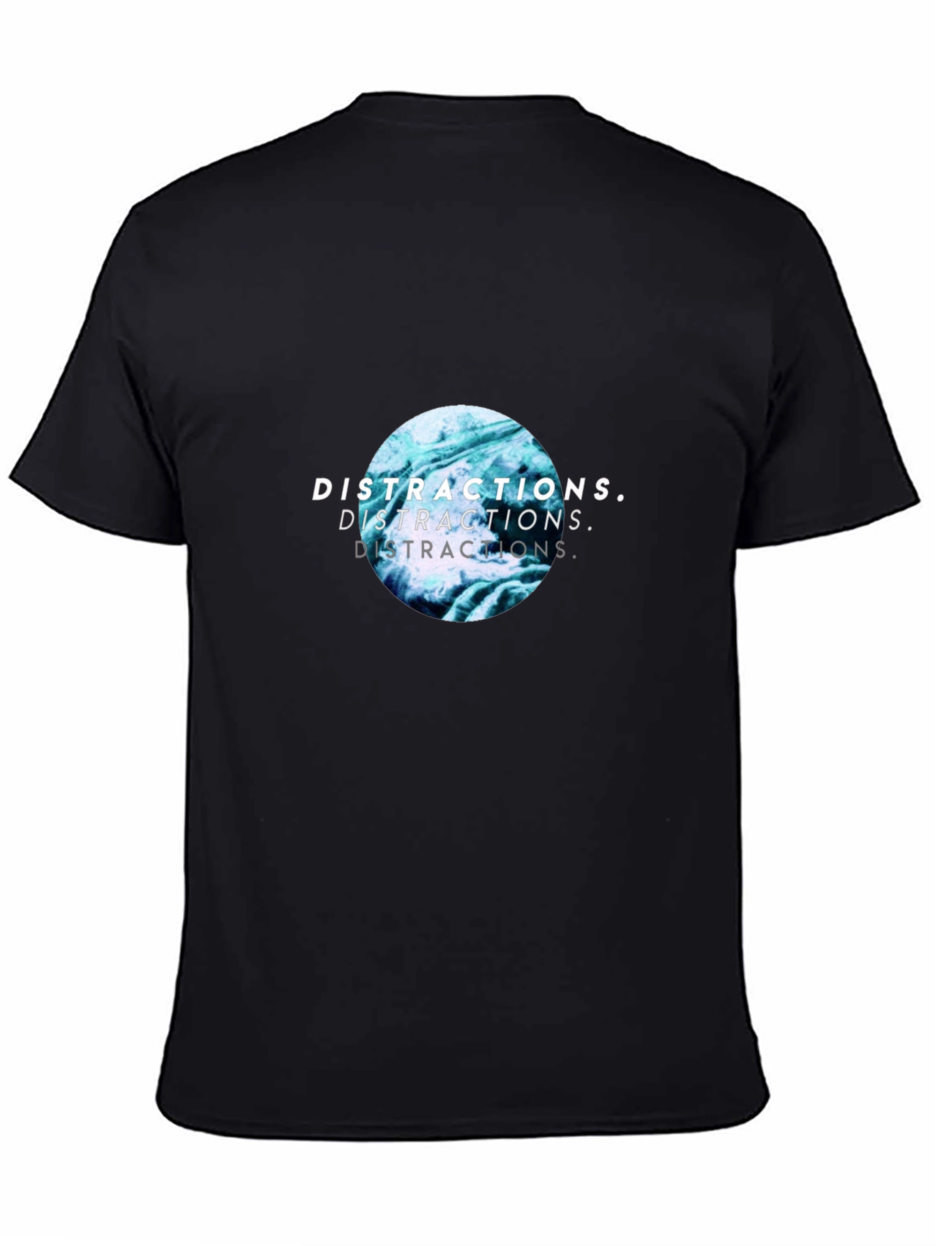 Distractions Graphic Print Crew Neck T-Shirt