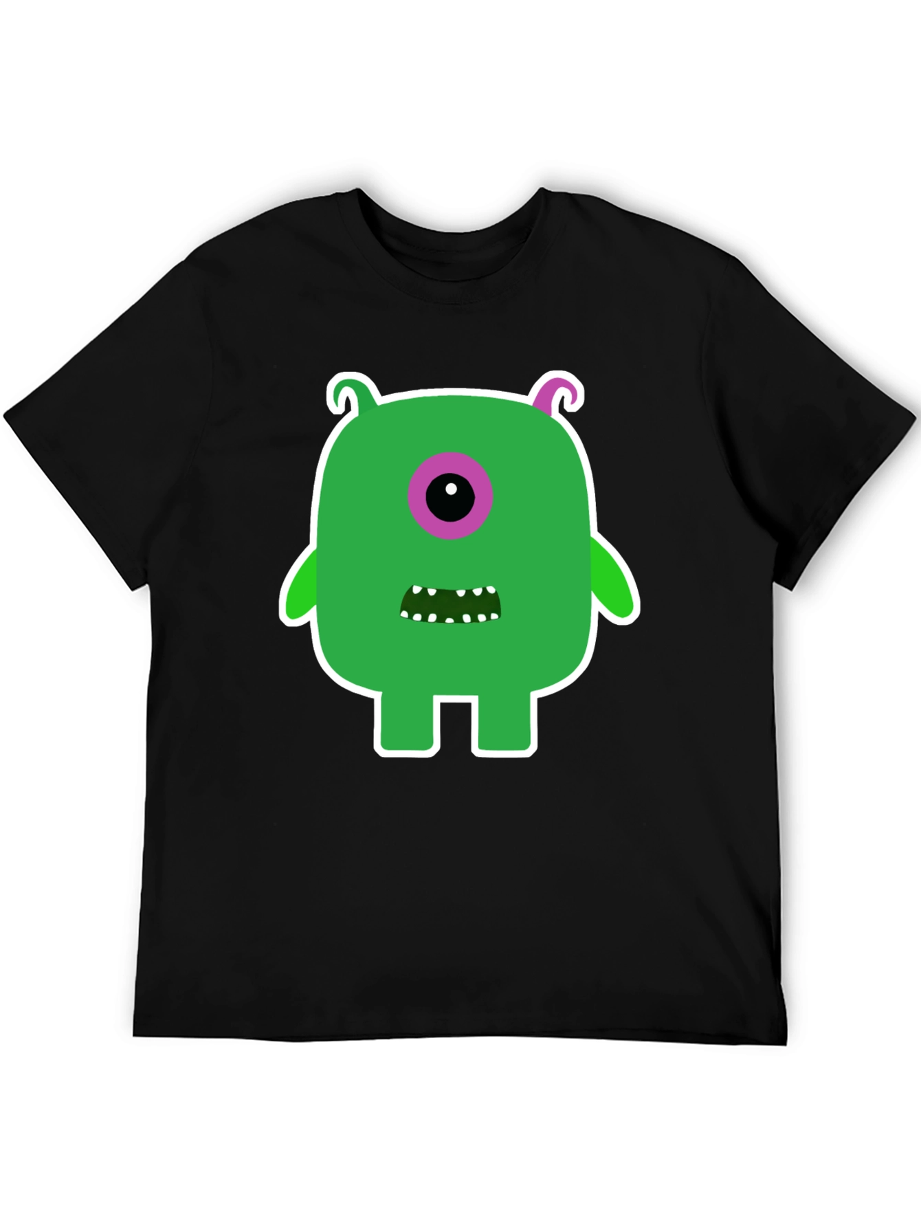 Monster Graphic Tee -  Funky One-Eyed Character