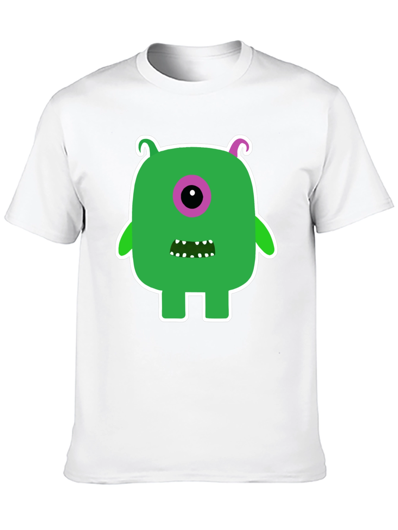 Monster Graphic Tee -  Funky One-Eyed Character