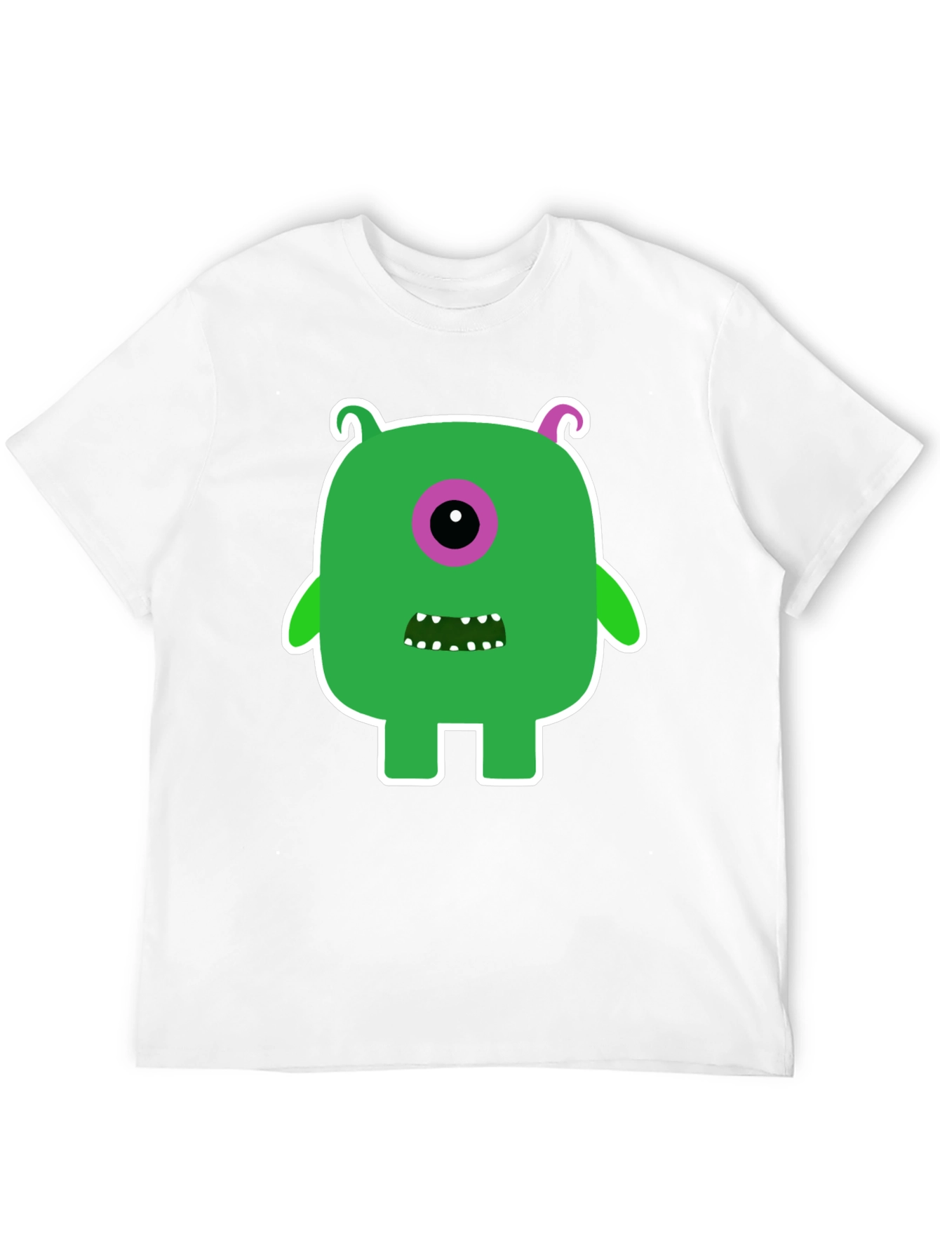 Monster Graphic Tee -  Funky One-Eyed Character
